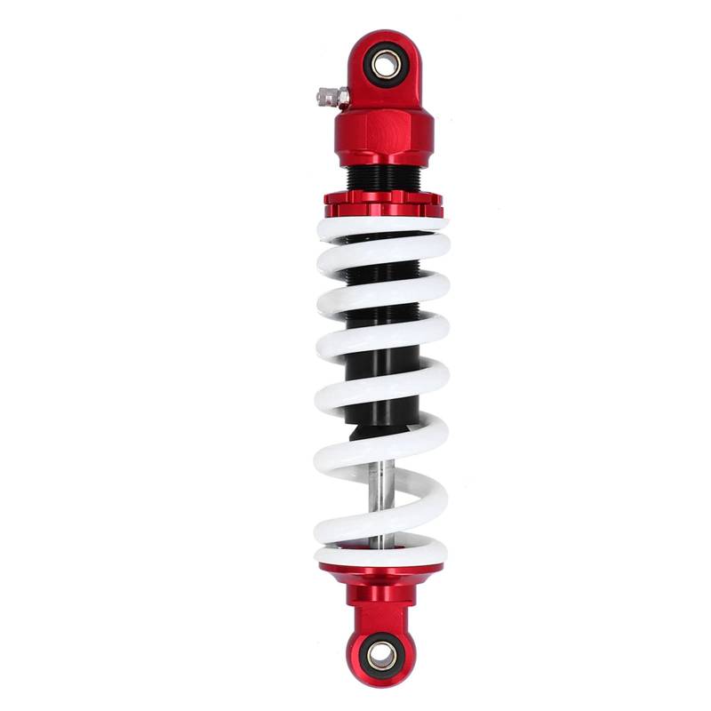 Nutriess Motorrad -Stoßdämpfer Absorber Einstellbare 280 mm 11 Zoll Blue Offroad Vehicles ATVS Motorradzubehör Verbesserte Leistung (White Red) von NutriEss