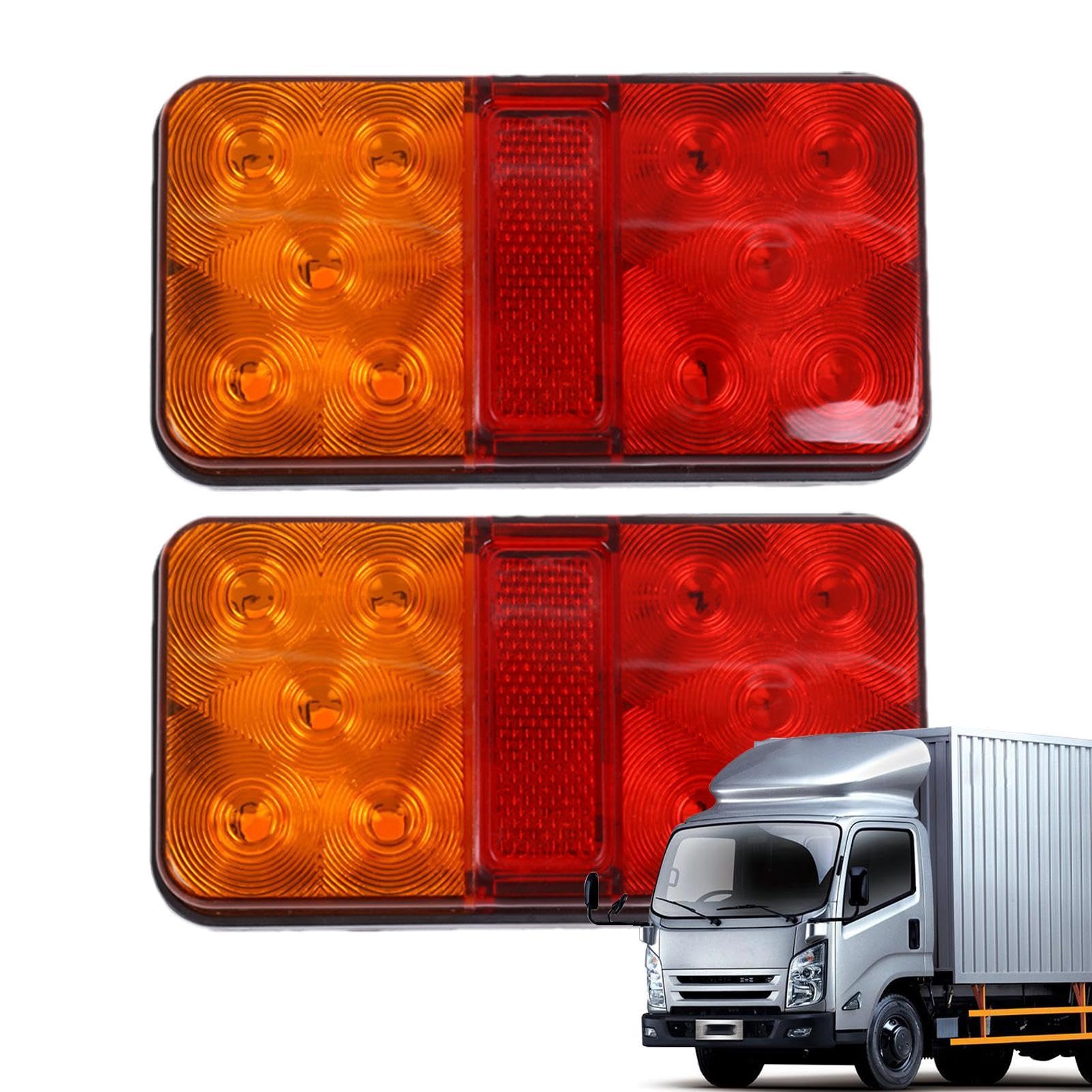 Anhänger-Bremslicht | 10 LED Anhänger LED Rückleuchten - Anhänger LED & Signal Rücklicht 12-80V für Anhänger, Bus, Wohnwagen, Boot Anhänger-Bremslicht | 10 LED Anhänger LED Rückleuchten - Anhänger LED & Signal Rücklicht 12-80V für Anhänger, Bus, Wohnwagen, Boot von Nuyhgtr