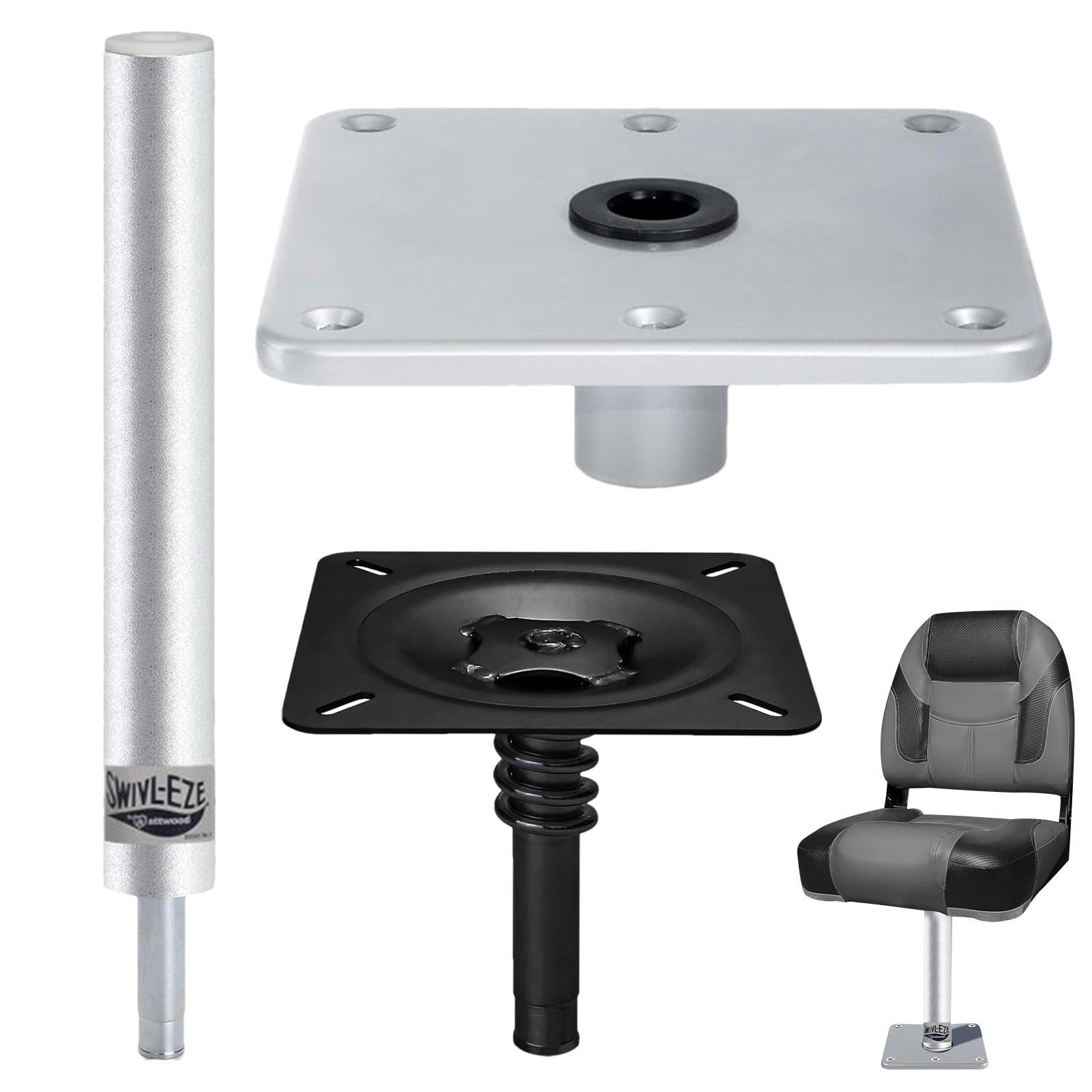 Boat Seat Combo, Swivel Base Plate, Fishing Boat Seat, Pontoon Boat Seat, Bass Boat Pedestal, Adjustable Boat Seat, Marine Boat Seat Base for Boat Pontoon Boat Fishing Boat Bass Boat Boat Seat Combo, Swivel Base Plate, Fishing Boat Seat, Pontoon Boat Seat, Bass Boat Pedestal, Adjustable Boat Seat, Marine Boat Seat Base for Boat Pontoon Boat Fishing Boat Bass Boat von Nuyhgtr