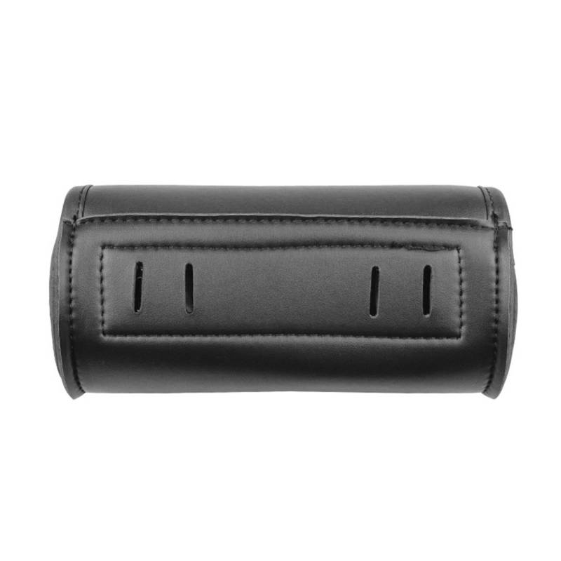 Nuyhgtr Motorrad-Werkzeugtasche, Motorrad-Werkzeugtasche, Biker-Werkzeugrolle, Motorrad-Satteltasche, handgefertigtes PU-Leder, Motorrad-Lenker-Werkzeugtasche, runde Fassform, wasserdichte Rolltasche von Nuyhgtr