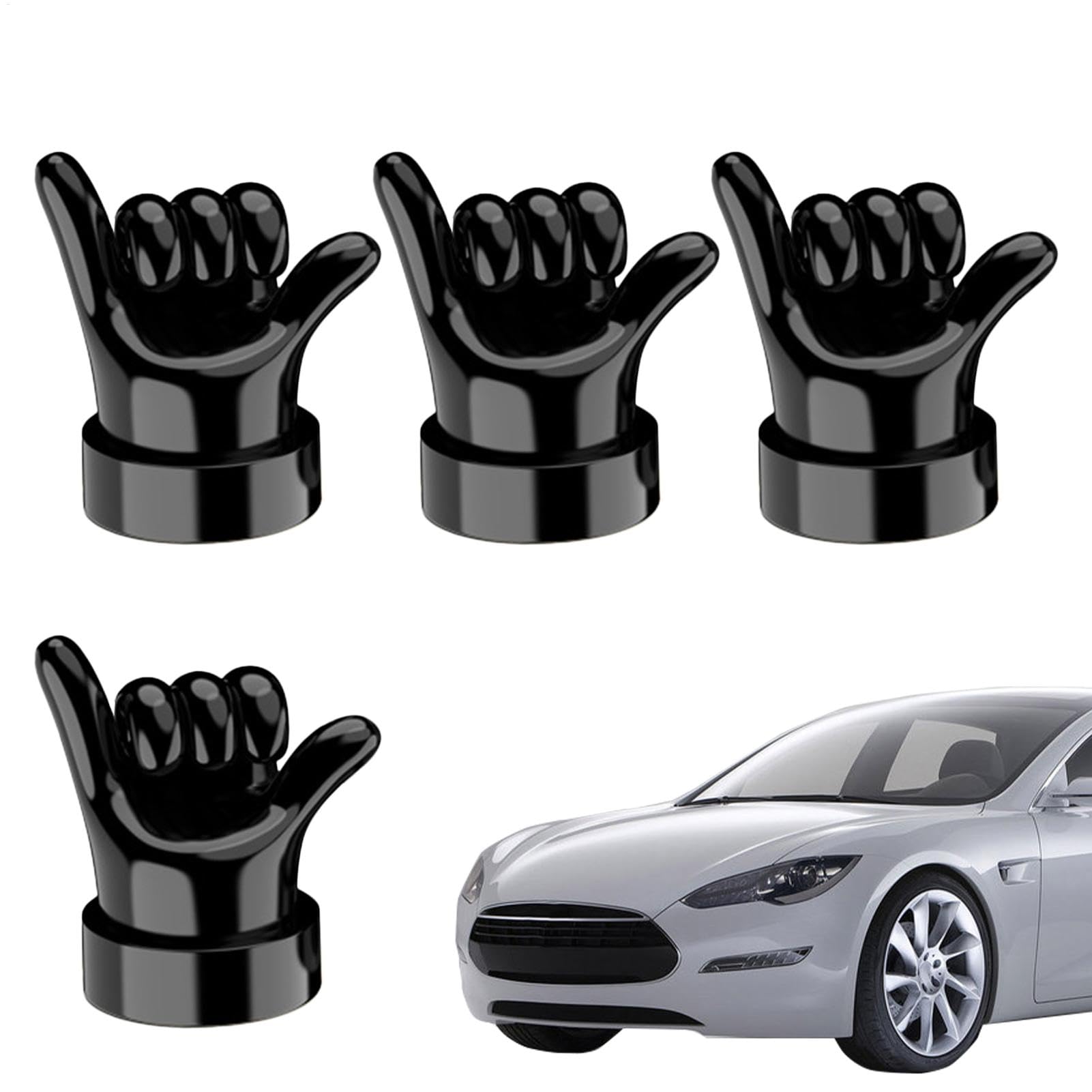 Tire Valve Stem Caps, Automobile Tire Plugs, Hand Model Valve Caps, Leakproof Tire Valve Caps, Decorative Tire Plugs, Replacement Tire Caps, for SUV Truck Motorcycle Tire Valve Stem Caps, Automobile Tire Plugs, Hand Model Valve Caps, Leakproof Tire Valve Caps, Decorative Tire Plugs, Replacement Tire Caps, for SUV Truck Motorcycle von Nuyhgtr