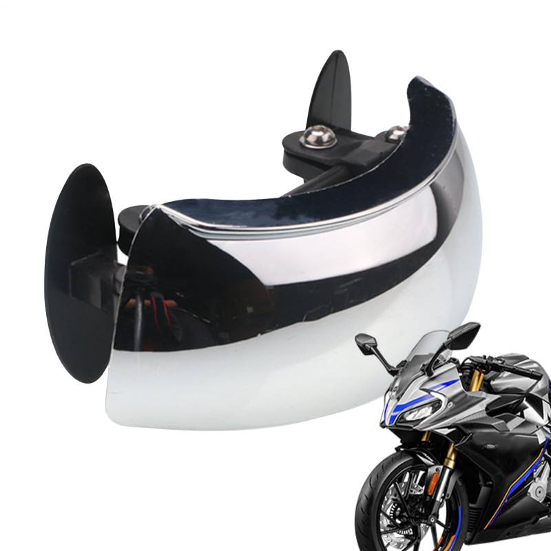 Motorcycle Mirrors, Blind Windscreen Attachments, Wide Angle Rear View, 180-Degree Visibility, Adjustable Mount Design, Ideal for Street Bike, Scooter Riding von Nuytghr