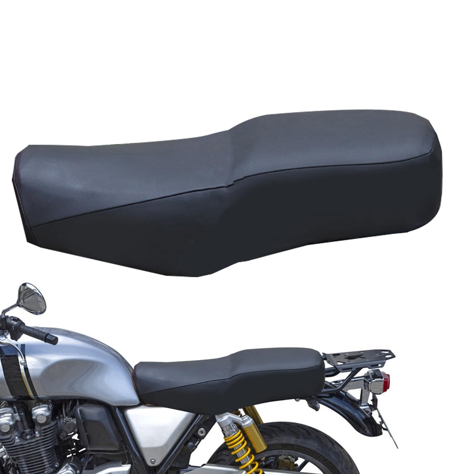 Nuytghr Motorrad-Sitzbezüge, Motorradsitz-Sonnenschutz, Sonnenschutz, wasserdicht, Kunstleder, reißfeste Matte für Wasserfahrzeuge, Marine-Polsterung, ATV, Komfort Nuytghr Motorrad-Sitzbezüge, Motorradsitz-Sonnenschutz, Sonnenschutz, wasserdicht, Kunstleder, reißfeste Matte für Wasserfahrzeuge, Marine-Polsterung, ATV, Komfort von Nuytghr