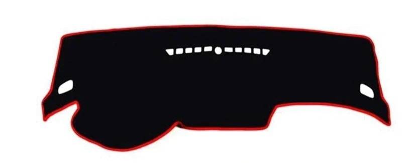 Interior Covers Mat Für Cruze 2009 2010 2011 2012 2013 2014 2015 Spezialauto-Mittelkonsole Armaturenbrett Lichtschutz Anti-Rutsch-Matte Sonnenschutz Instrumententeppich(Polyester red Edge) von Nwirmtm
