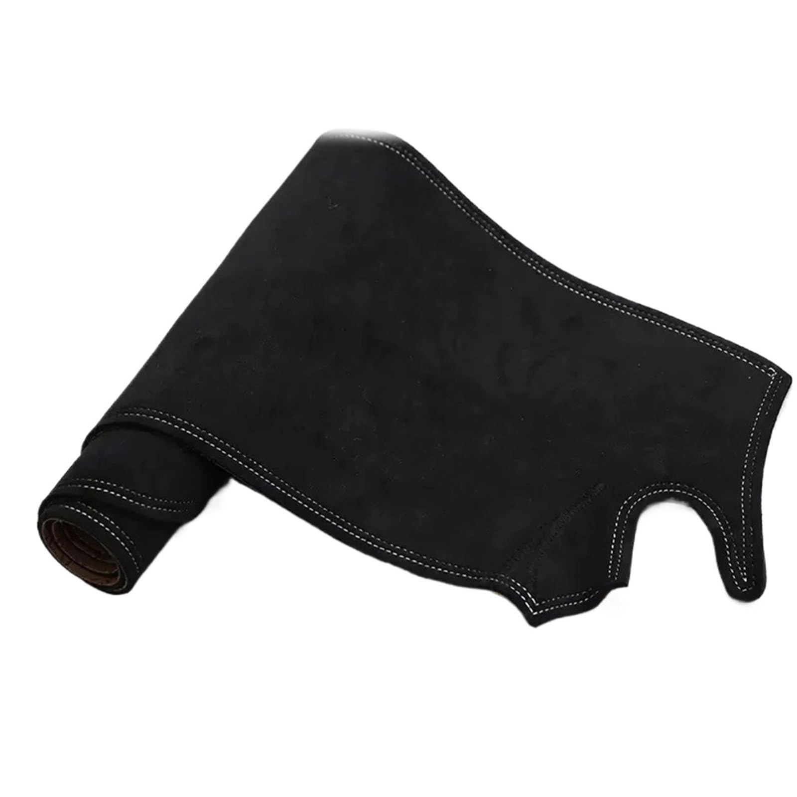 Interior Covers Mat Für Peugeot 208 Für E208 Für GT Für P21 2008 Für E-2008 Für P24 Für Mk2 2019-2021 Wildleder-Dashmat-Armaturenbrett-Abdeckungspad Armaturenbrettmatte(Black White Line RHD) von Nwirmtm