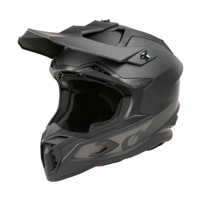 O'NEAL C-SRS Motocross Helm, MX Enduro Motorrad, starke ABS-Schale, gepolstertes & waschbares Innenfutter, optimale Belüftung, Microlock-Sicherheitsverschluss für Erwachsene (Schwarz S) von O'NEAL