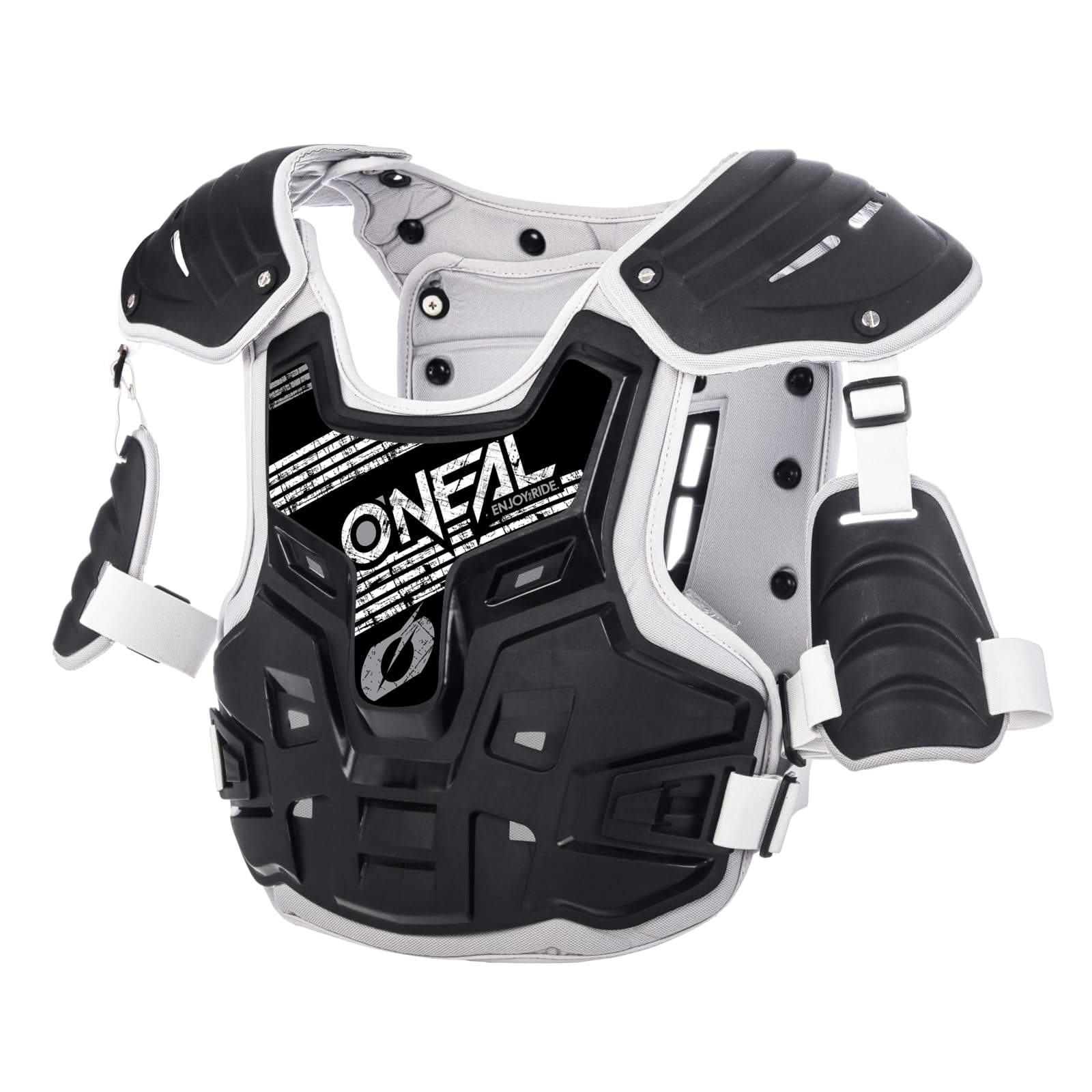 O'NEAL | Brustprotektor | Motocross Enduro | Aus Kunststoff-Spritzguss, Verstellbare Hüftgurte PXR Stone Shield Brustpanzer | Erwachsene | Schwarz Grau | One Size O'NEAL | Brustprotektor | Motocross Enduro | Aus Kunststoff-Spritzguss, Verstellbare Hüftgurte PXR Stone Shield Brustpanzer | Erwachsene | Schwarz Grau | One Size von O'NEAL
