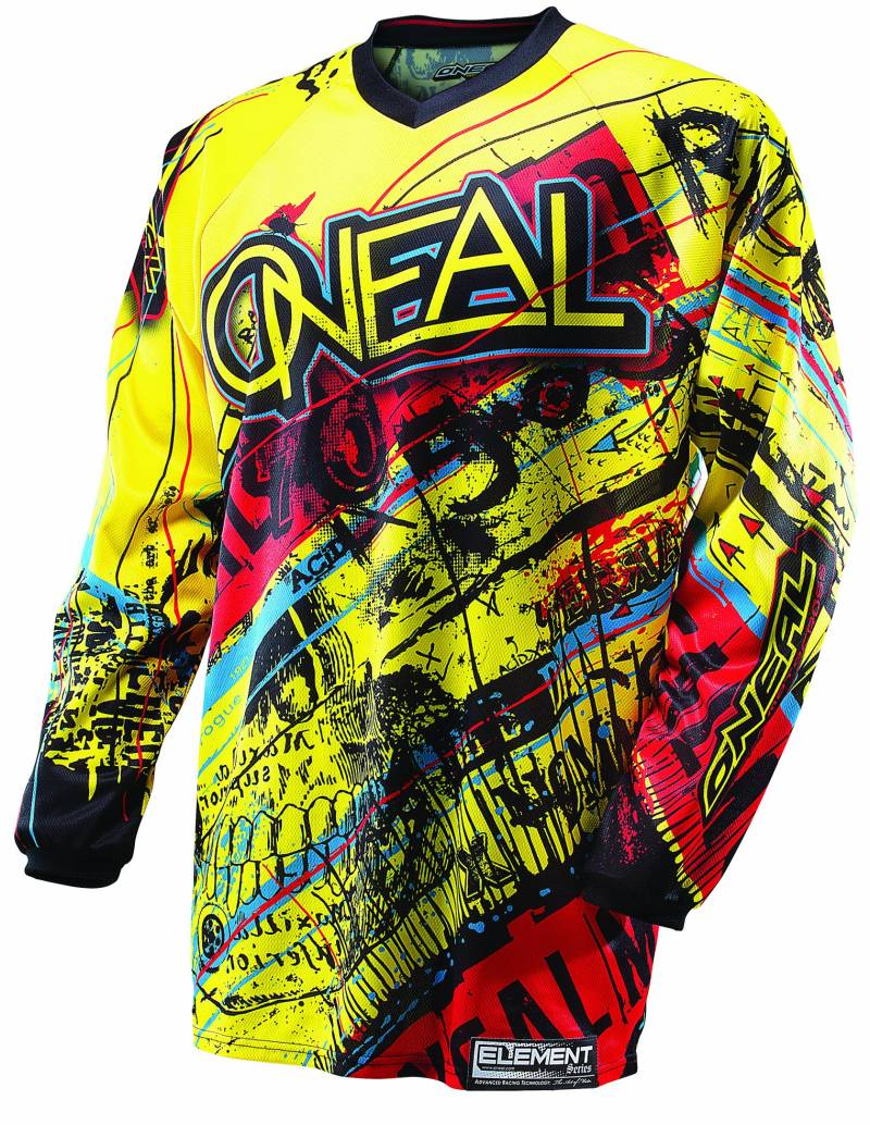 O'NEAL Element Limited Edition Acid Jersey (Gelb/Rot, Medium) von O'NEAL