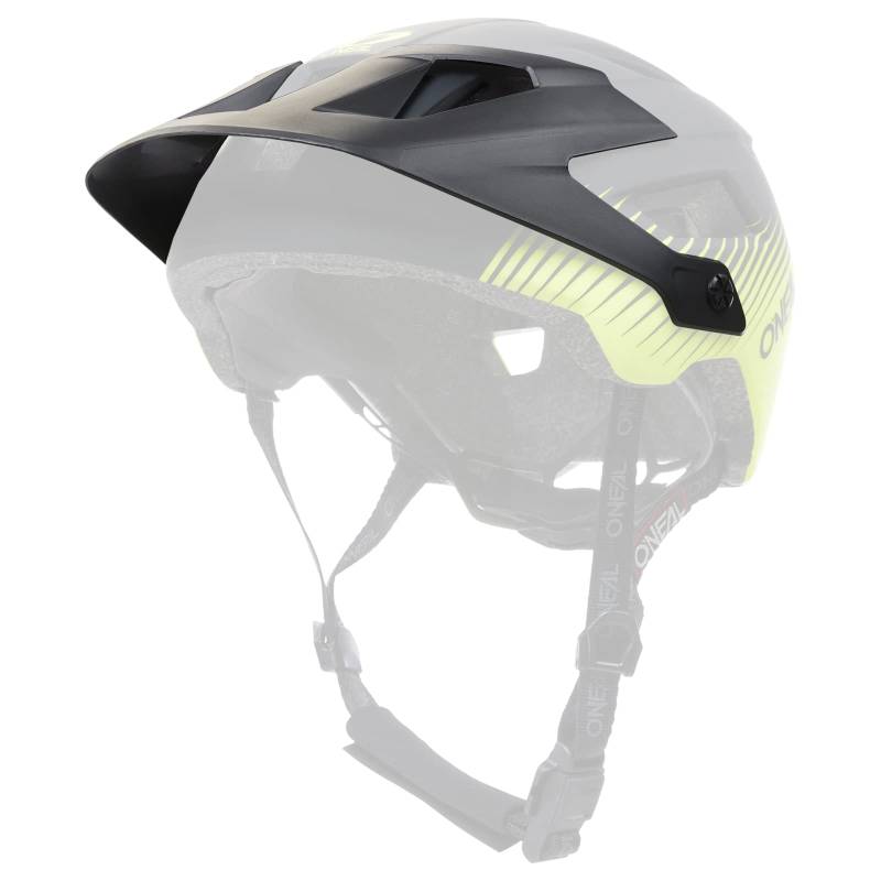 O'NEAL | Ersatzschirm Fahrrad-Helm | Mountainbike MTB | Ersatzschirm für den Defender Helmet Grill V.22 | Visor Defender Helmet Grill V.22 | Erwachsene | Schwarz Neon-Gelb von O'NEAL