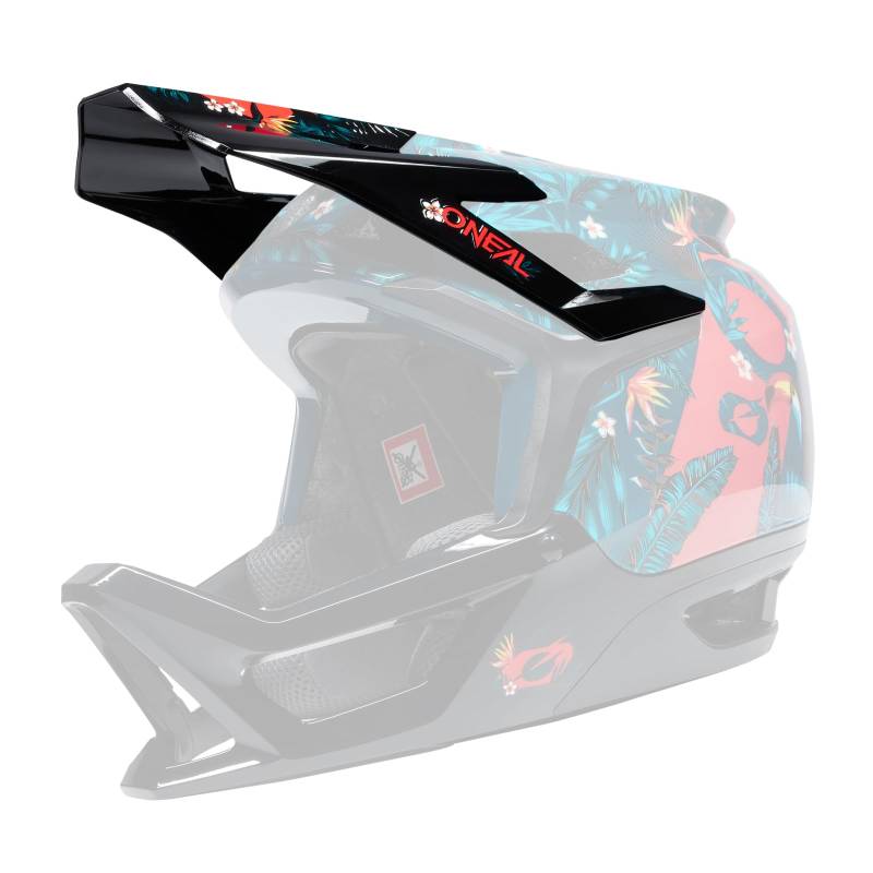 O'NEAL | Ersatzschirm Fahrrad-Helm | Mountainbike MTB | Ersatzschirm für den Transition Helmet Rio V.22 | Visor Transition Helmet Rio V.22 | Erwachsene | Rot | L-XXL von O'NEAL