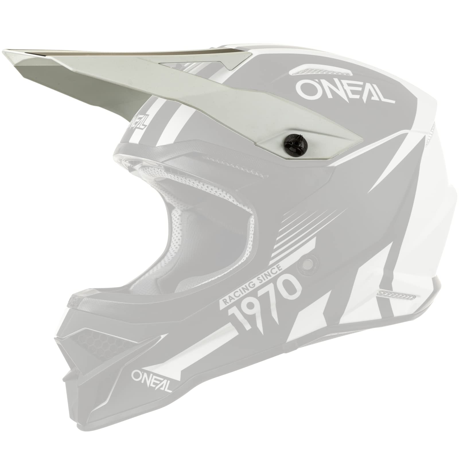 O'NEAL | Ersatzschirm Motocross-Helm | Motocross MX | Ersatzschirm für den 3SRS Helmet Interceptor V.22 | Visor 3SRS Helmet Interceptor V.22 | Erwachsene | Schwarz Weiß von O'NEAL