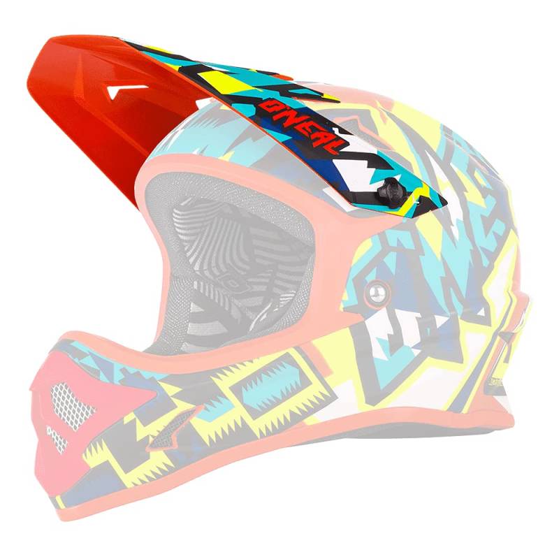 O'NEAL | Ersatzschirm Mountainbike-Helm | MTB Downhill | Ersatzschirm für Visor Backflip Helm Muerta | Visor Backflip RL2 Helmet Muerta | Erwachsene | Multi | One Size von O'NEAL