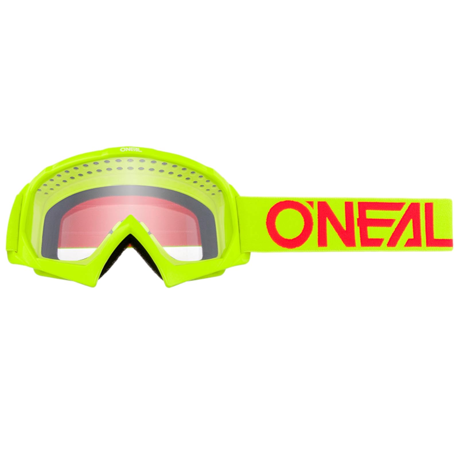 O'NEAL | Fahrrad- & Motocross-Brille | Kinder | MX MTB DH FR Downhill Freeride | Hochwertige 1,2 mm-3D-Linse für ultimative Klarheit, UV-Schutz | B-10 Youth Goggle SOLID | Neon-Gelb-Rot | One Size von O'NEAL