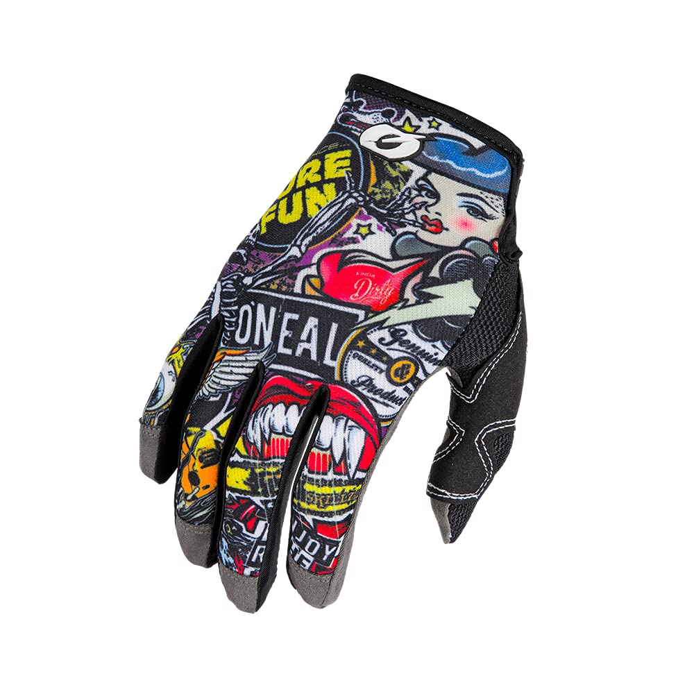 O'NEAL | Fahrrad- & Motocross-Handschuhe | MX MTB DH FR Downhill Freeride | Langlebige, Flexible Materialien, Nanofront-Handpartie | Mayhem Glove Crank | Erwachsene | Schwarz Multi | Größe M von O'NEAL