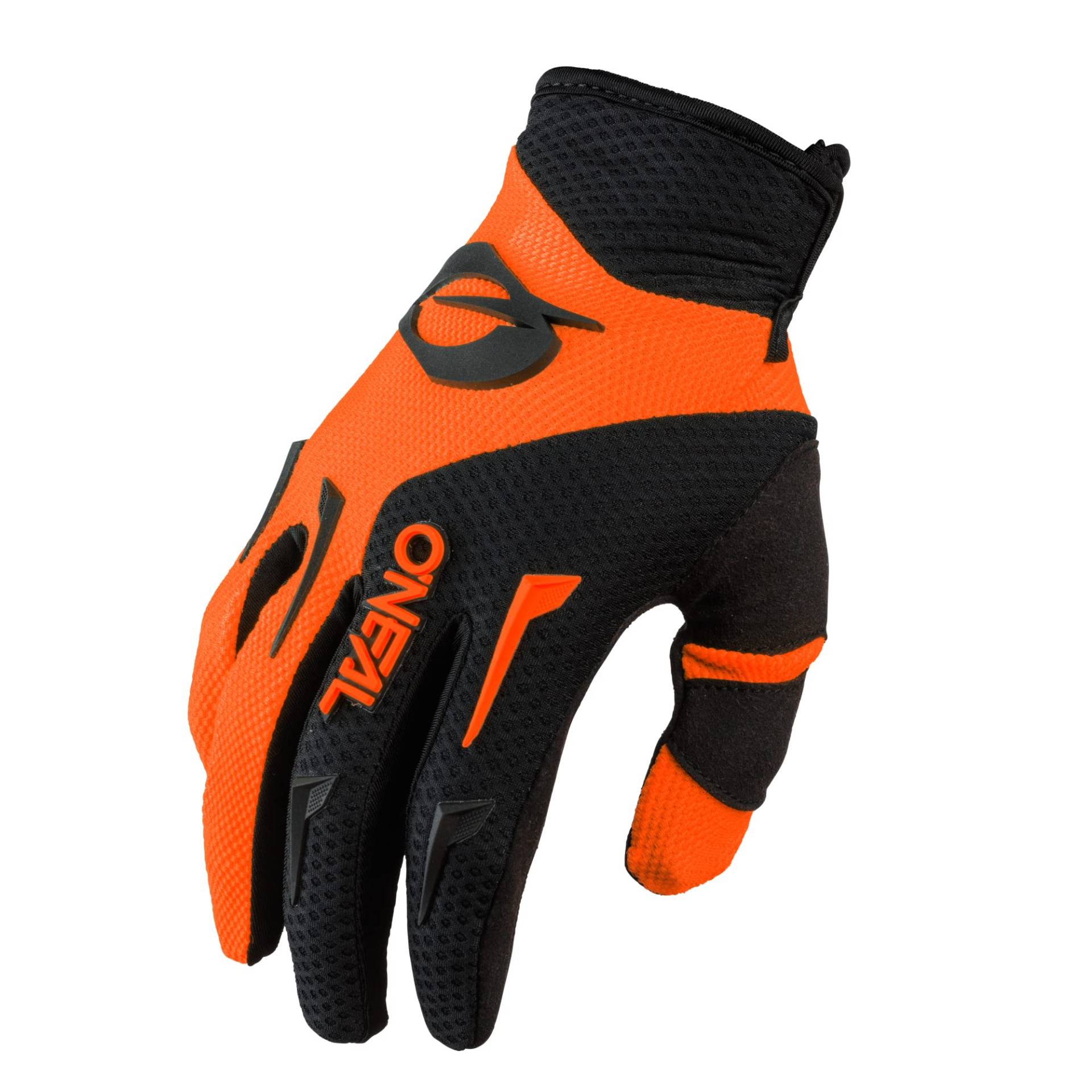 O'NEAL | Fahrrad- & Motocross-Handschuhe | MX MTB DH FR Downhill Freeride | Langlebige, Flexible Materialien, belüftete Handinnenfäche | Element Glove | Herren | Schwarz Neon-Orange | Größe S von O'NEAL