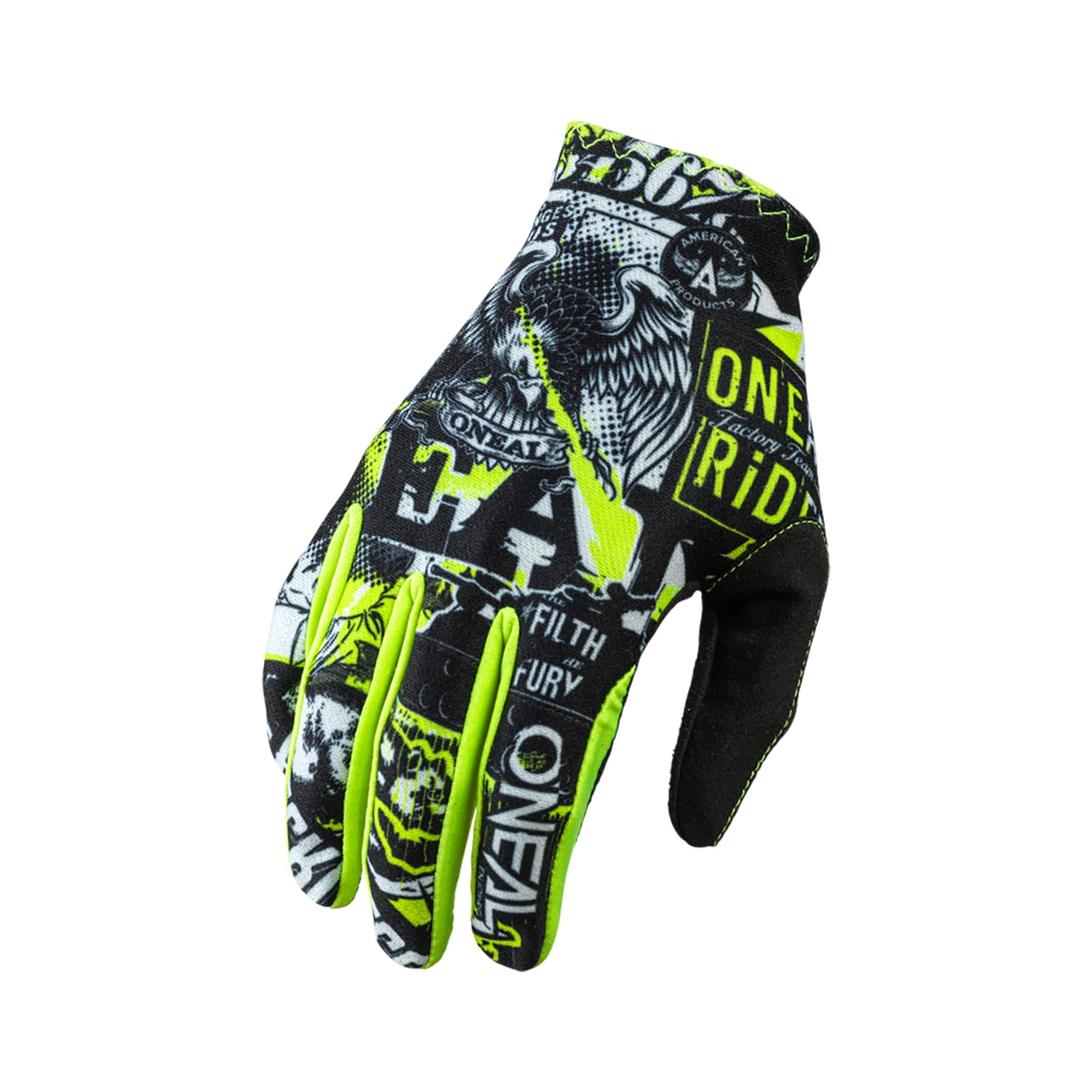 O'NEAL | Fahrrad- & Motocross-Handschuhe | MX MTB DH FR Downhill Freeride | Langlebige, Flexible Materialien, belüftete Handoberseite | Matrix Glove Attack | Unisex | Schwarz Neon Gelb | Größe M von O'NEAL
