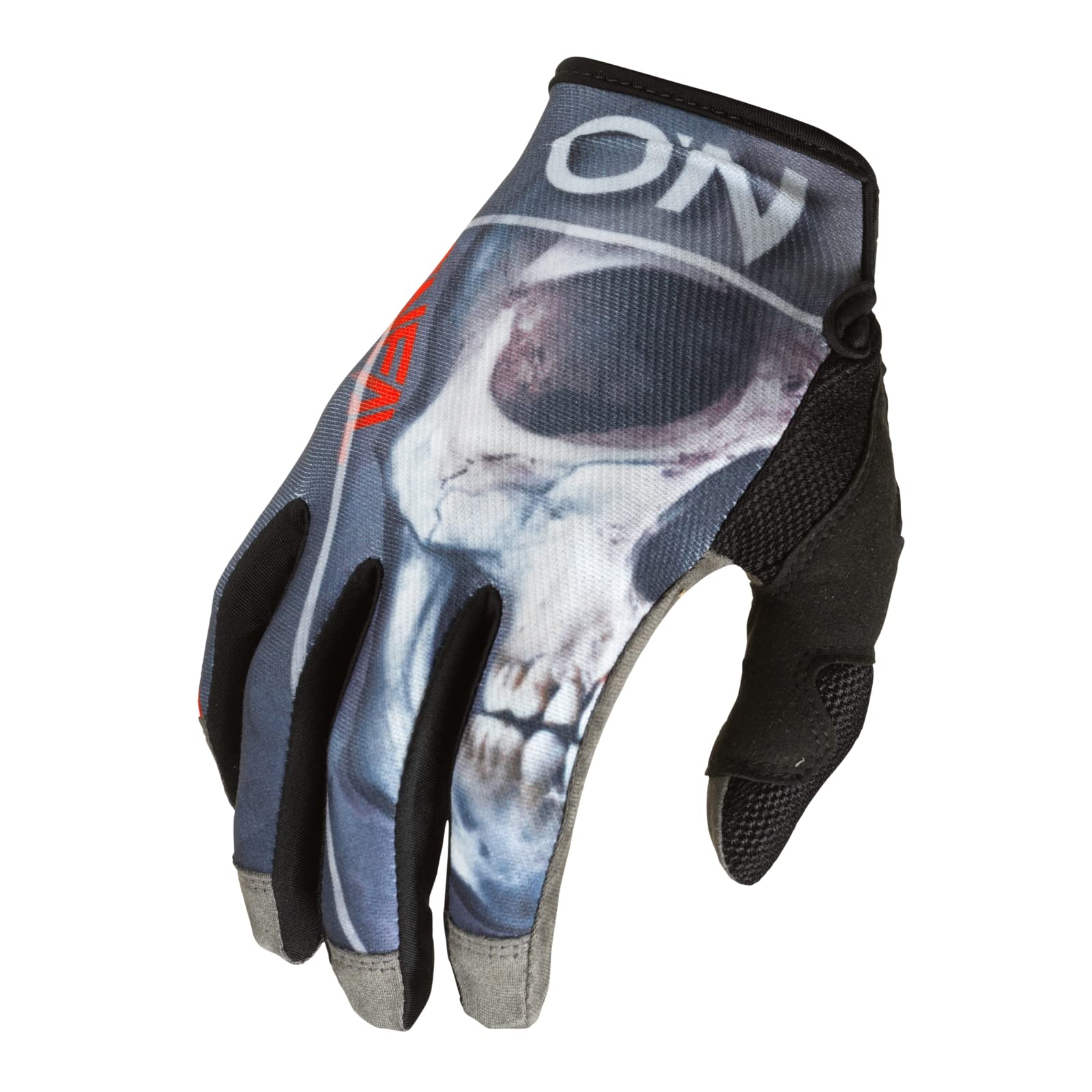 O'NEAL | Fahrrad- & Motocross-Handschuhe | MX MTB DH FR Downhill Freeride | Langlebige, Flexible Materialien, belüftete Nanofront-Handpartie | Mayhem Glove Bones V.22 | Erwachsene | Schwarz Rot | S von O'NEAL