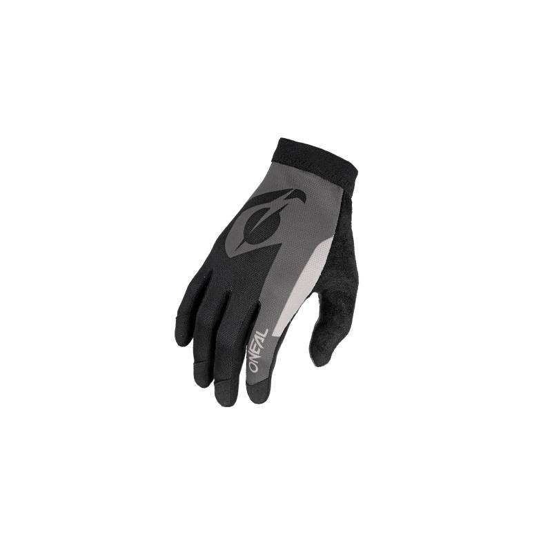 O'NEAL | Fahrrad- & Motocross-Handschuhe | MX MTB DH FR Downhill Freeride | Unser leichtester & bequemster Handschuh, Nanofront®- Handpartie | AMX Glove | Erwachsene | Schwarz Grau | Größe S von O'NEAL