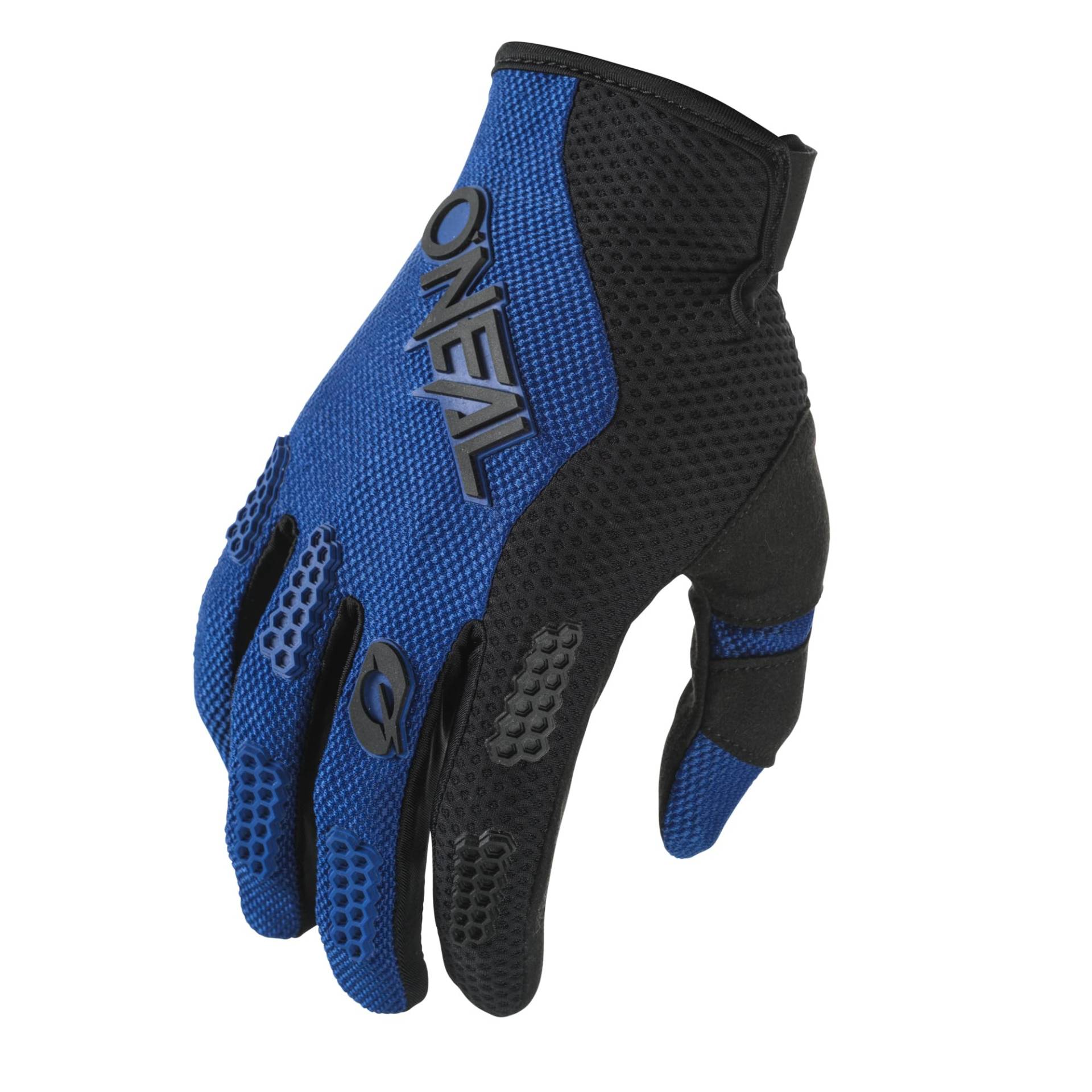 O'NEAL | Fahrrad- & Motocross-Handschuhe | MX MTB FR Downhill | Passform, Luftdurchlässiges Material | Element Glove RACEWEAR V.24 | Erwachsene | Schwarz Blau | Größe M von O'NEAL