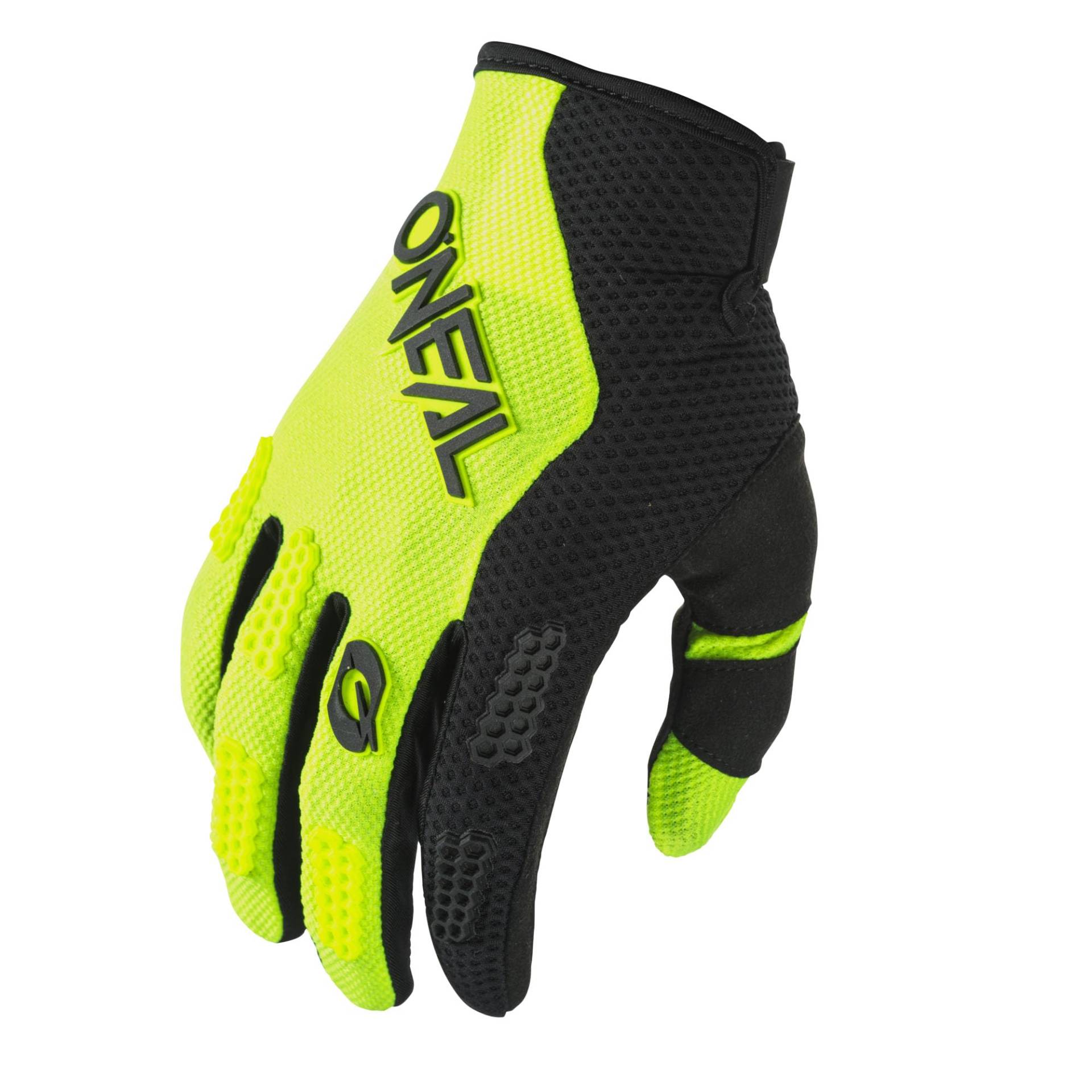 O'NEAL | Fahrrad- & Motocross-Handschuhe | MX MTB FR Downhill | Passform, Luftdurchlässiges Material | Element Glove RACEWEAR V.24 | Erwachsene | Schwarz Neon-Gelb | Größe L von O'NEAL