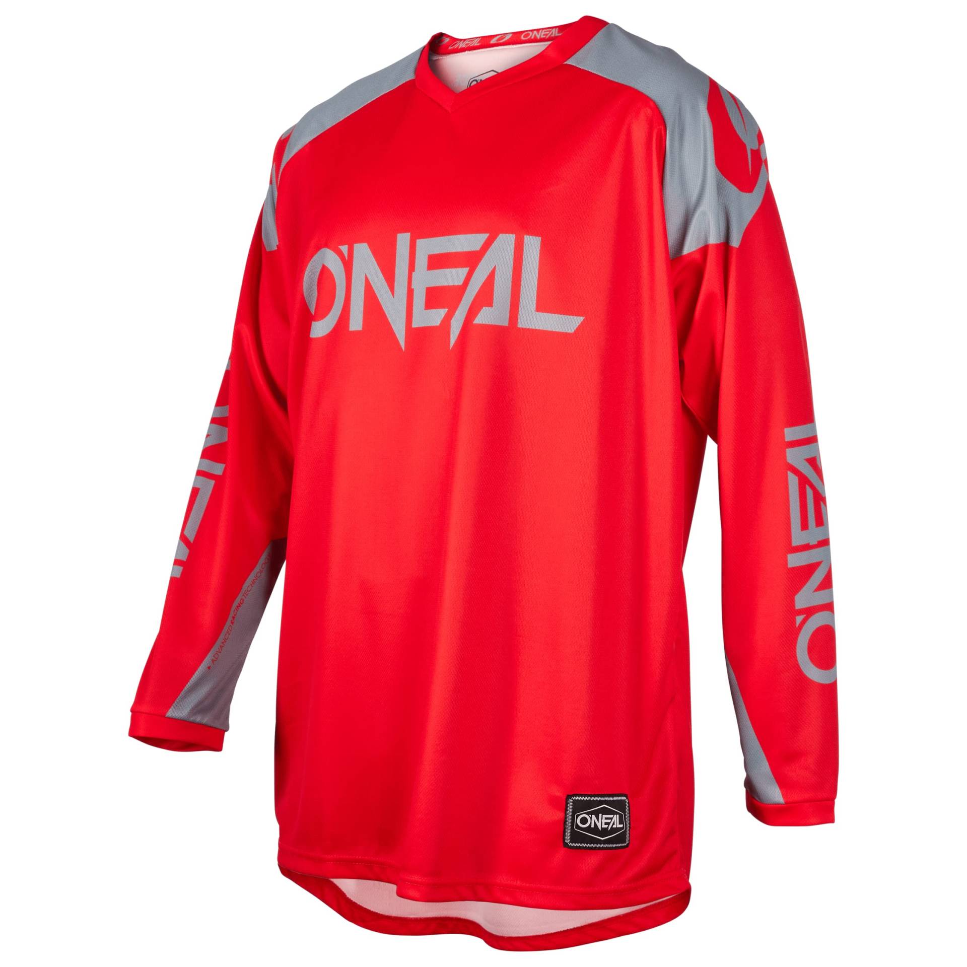 O'NEAL | Jersey | Enduro Motocross | Atmungsaktives Material, Maximale Bewegungsfreiheit, Verlängerter Rücken | Jersey Matrix Ridewear | Erwachsene | Rot Grau | Größe L von O'NEAL