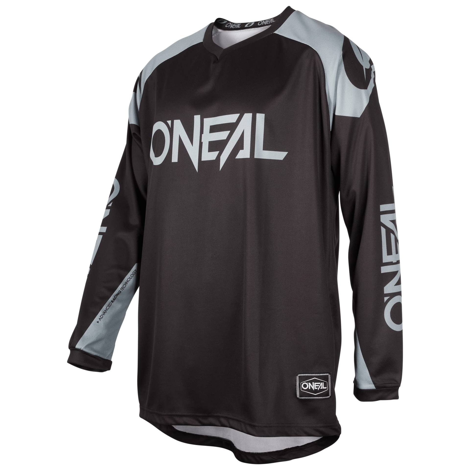 O'NEAL | Jersey | Enduro Motocross | Atmungsaktives Material, Maximale Bewegungsfreiheit, Verlängerter Rücken | Jersey Matrix Ridewear | Erwachsene | Schwarz Grau | Größe L von O'NEAL