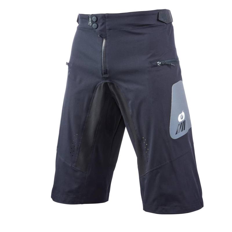 O'NEAL | Kurze Fahrrad-Hose | MTB Mountainbike DH Downhill FR Freeride | Strapazierfähiges Mesh-Material, Stretcheinsätze | Element FR Shorts Hybrid V.22 | Erwachsene | Schwarz Grau | Größe 30/46 von O'NEAL