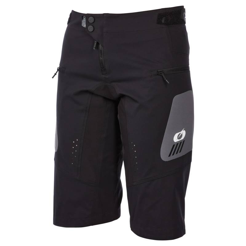 O'NEAL | Kurze Mountainbike-Hose | MTB DH Downhill FR Freeride | Strapazierfähiges Mesh-Material, Stretcheinsätze | Element FR Womens´s MTB Shorts Hybrid V.23 | Frauen | Schwarz Grau | Größe XS von O'NEAL