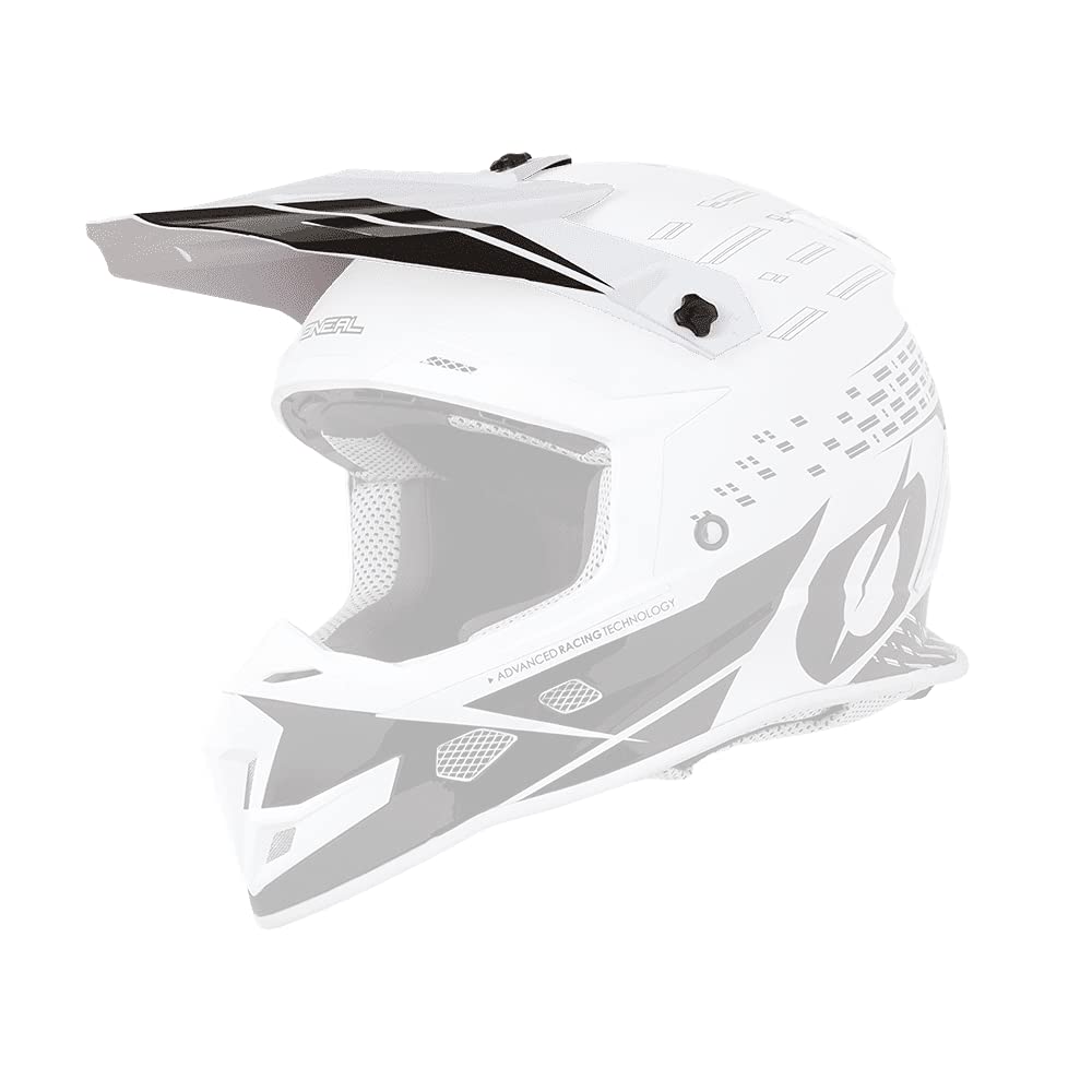 O'NEAL | Motocross-Helm-Ersatzteile | Enduro Motorrad | Ersatzschirm 5SRS Helm TRACE | Spare Visor 5SRS TRACE Helmet | Schwarz Weiß | One Size von O'NEAL