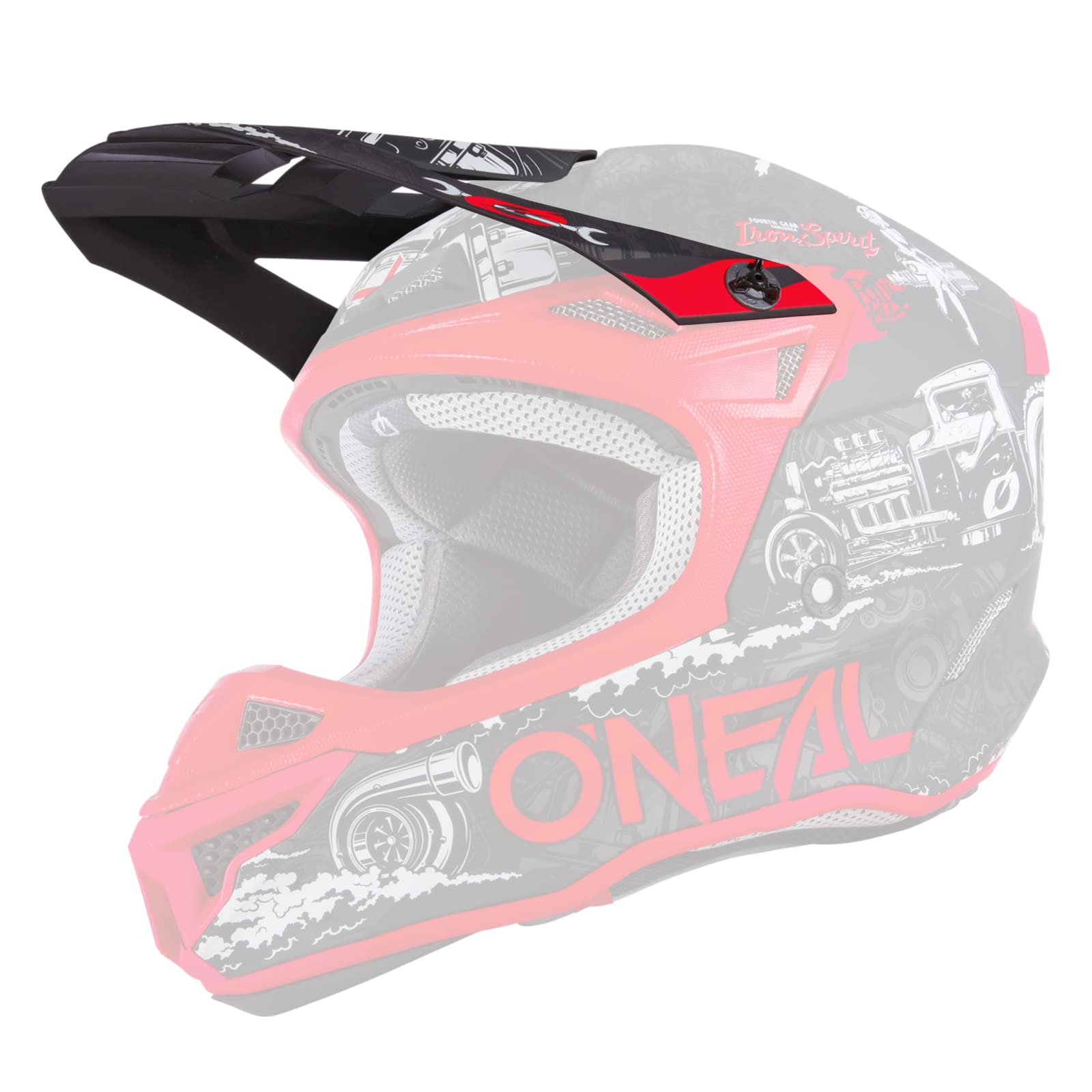 O'NEAL | Motocross-Helm-Ersatzteile | Enduro Motorrad | Ersatzschirm für 5SRS Polyacrylite Helm HR | Visor 5SRS Polyacrylite Helm HR | Erwachsene | Schwarz Rot | One Size O'NEAL | Motocross-Helm-Ersatzteile | Enduro Motorrad | Ersatzschirm für 5SRS Polyacrylite Helm HR | Visor 5SRS Polyacrylite Helm HR | Erwachsene | Schwarz Rot | One Size von O'NEAL