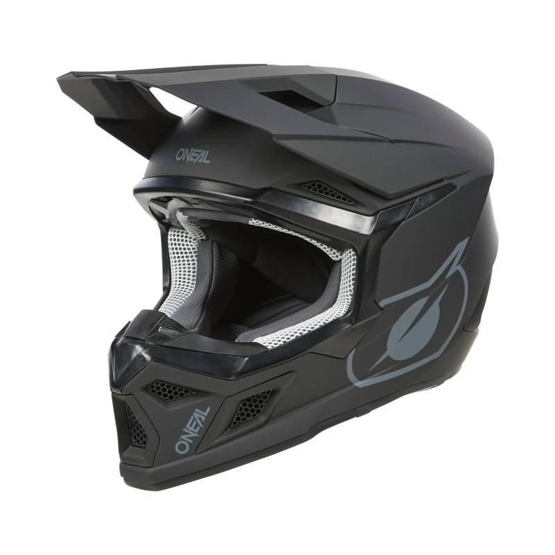 O'NEAL | Motocross-Helm | Kinder | MX Enduro | ABS-Schale, Komfort-Innenfutter, Lüftungsöffnungen für optimale Belüftung & Kühlung | 1SRS Youth Helmet SOLID V.24 | Schwarz | Größe M von O'NEAL