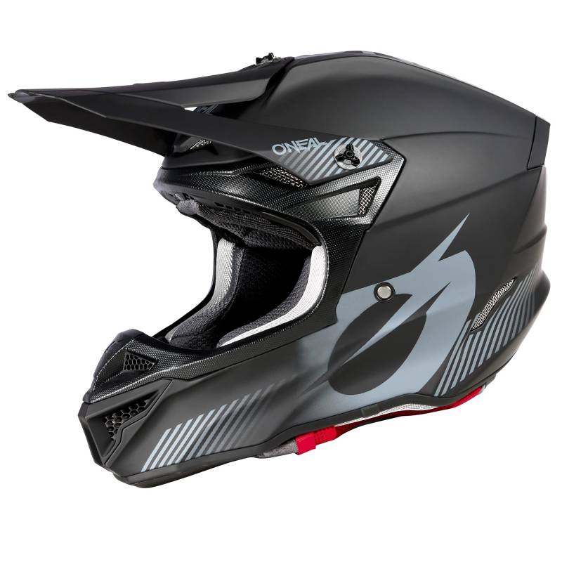 O'NEAL | Motocross-Helm | MX Enduro | 2 Außenschalen & 2 EPS für erhöhte Sicherheit | 5SRS Polyacrylite Helmet SOLID V.23 | Erwachsene | Schwarz | Größe XS (53/54 cm) von O'NEAL