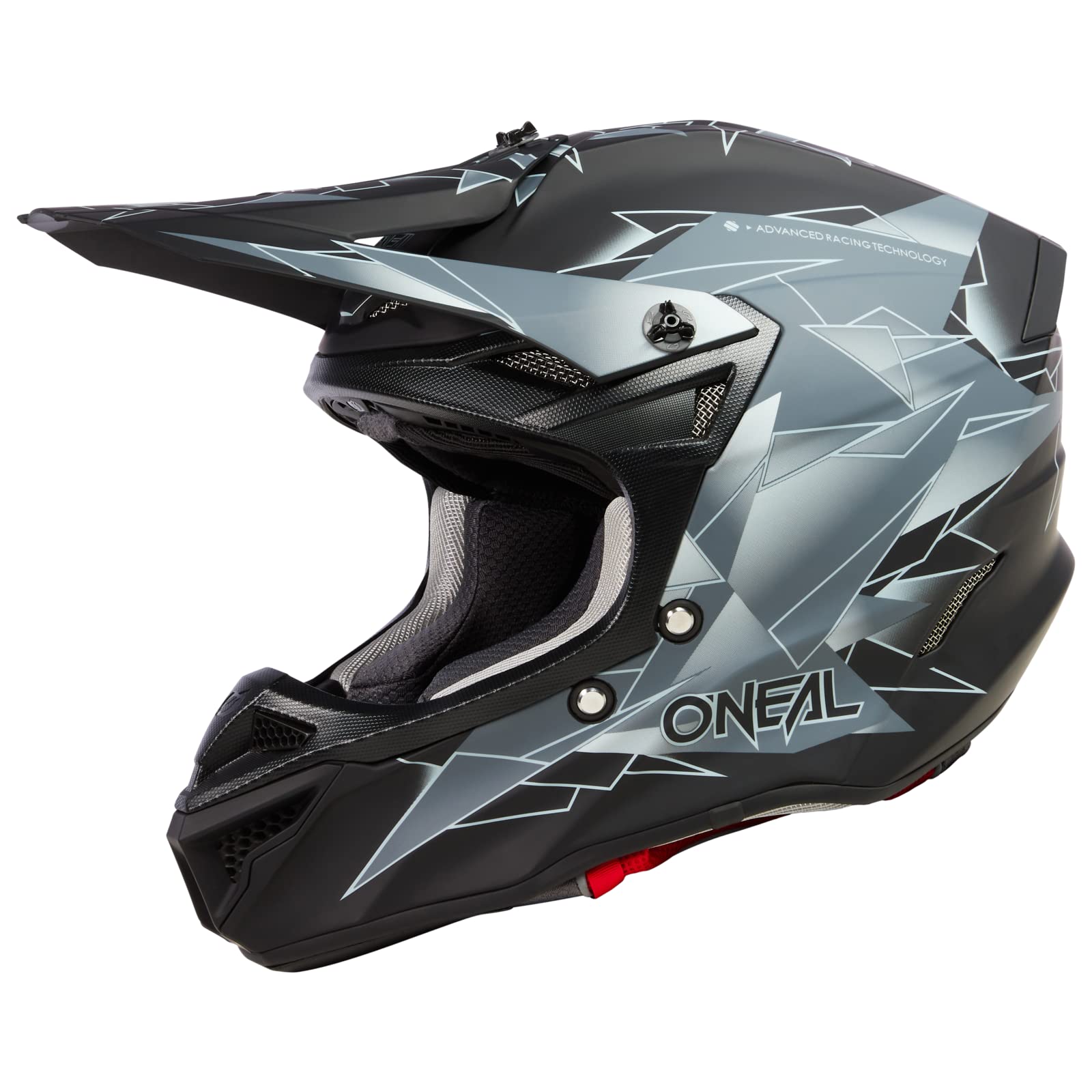 O'NEAL | Motocross-Helm | MX Enduro | 2 Außenschalen & 2 EPS für erhöhte Sicherheit | 5SRS Polyacrylite Helmet Surge V.23 | Erwachsene | Schwarz Grau | Größe XL (61/62 cm) von O'NEAL