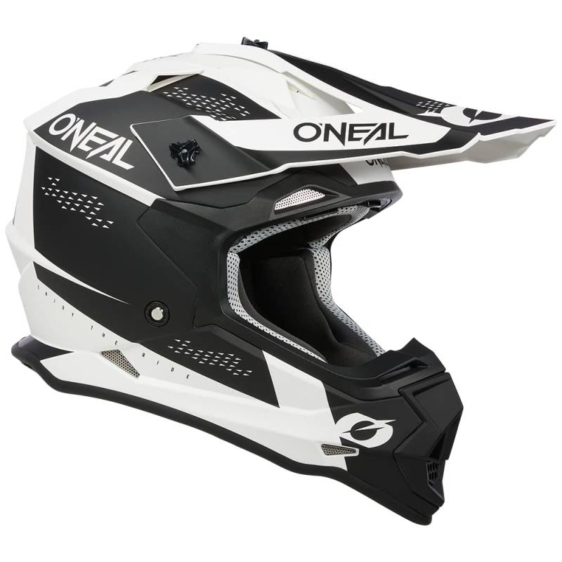 O'NEAL | Motocross-Helm | MX Enduro | ABS-Schale, Lüftungsöffnungen für optimale Kühlung | 2SRS Helmet Slick V.23 | Erwachsene | Schwarz Grau | Größe XXL (63/64 cm) von O'NEAL