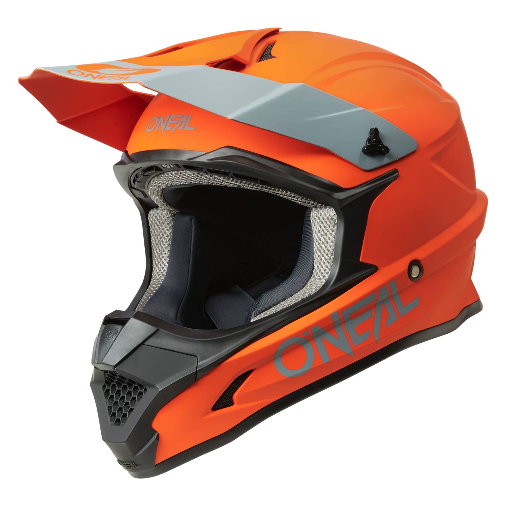 O'NEAL | Motocross-Helm | MX Enduro Motorrad | ABS-Schale, , Lüftungsöffnungen für optimale Belüftung und Kühlung | 1SRS Helmet SOLID V.24 | Erwachsene | Orange | Größe L von O'NEAL