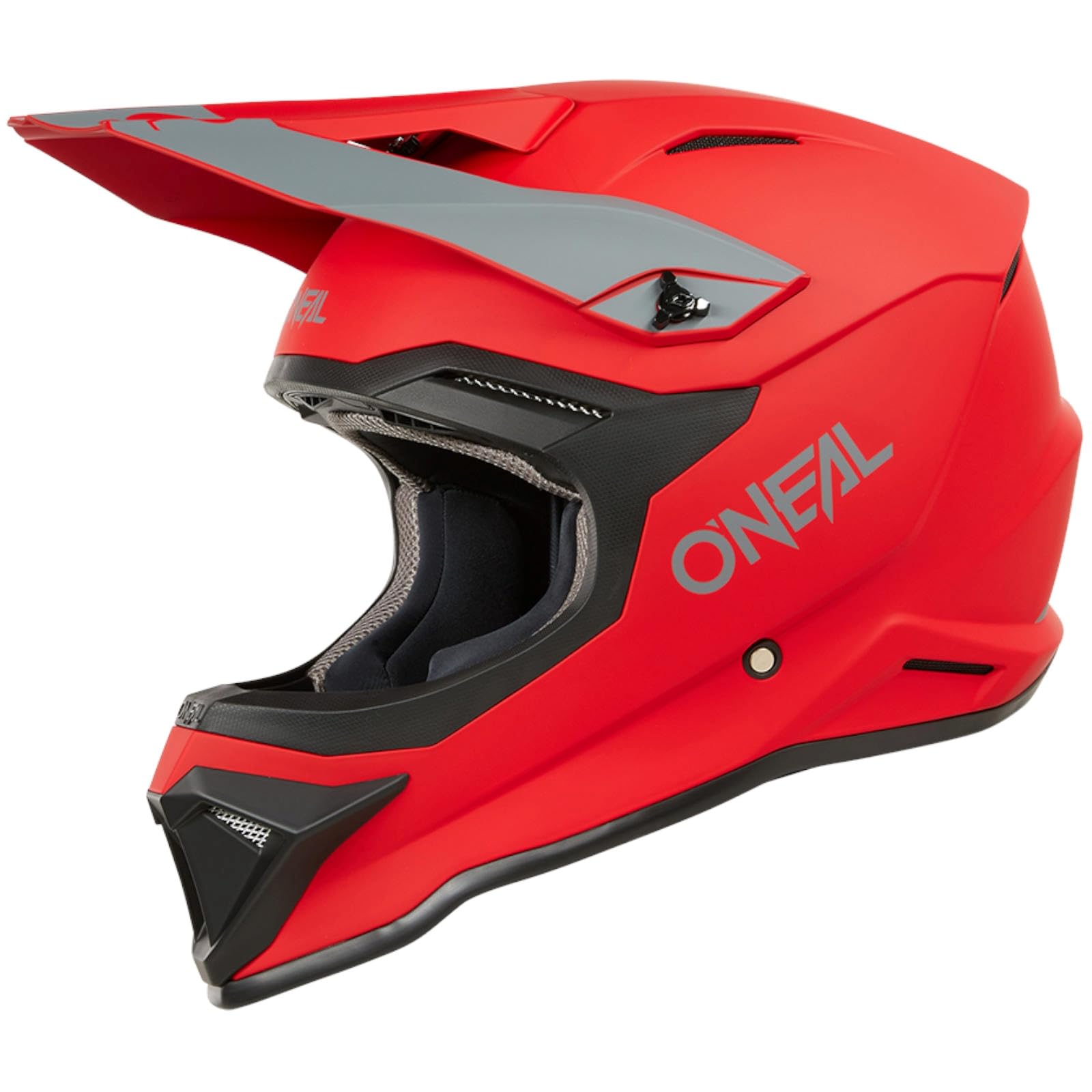 O'NEAL | Motocross-Helm | MX Enduro Motorrad | ABS-Schale, , Lüftungsöffnungen für optimale Belüftung und Kühlung | 1SRS Helmet SOLID V.24 | Erwachsene | Rot | Größe XXL von O'NEAL