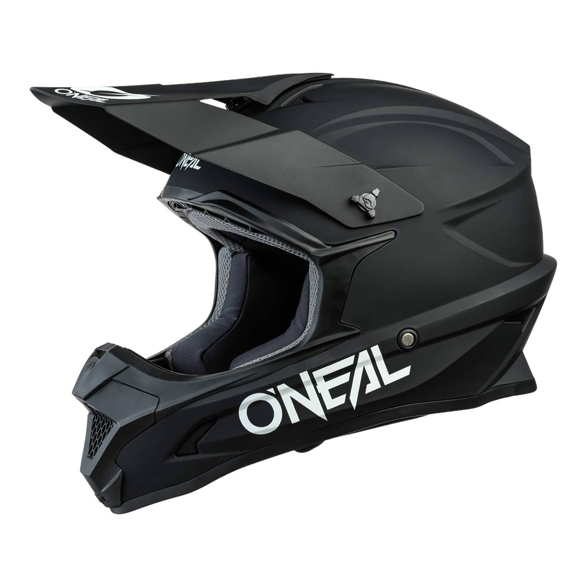 O'NEAL | Motocross-Helm | MX Enduro Motorrad | ABS-Schale, , Lüftungsöffnungen für optimale Belüftung und Kühlung | 1SRS Helmet SOLID V.24 | Erwachsene | Schwarz | Größe M von O'NEAL