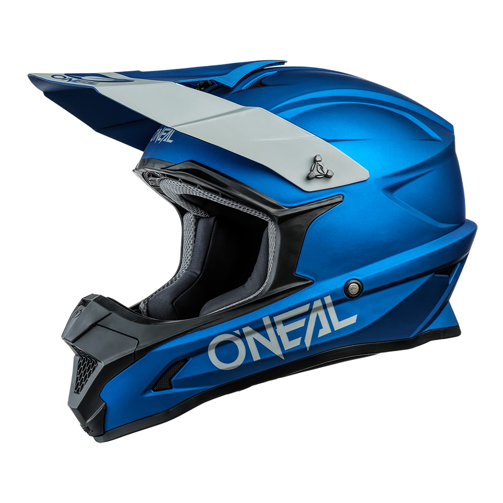 O'NEAL | Motocross-Helm | MX Enduro Motorrad | ABS-Schale, , Lüftungsöffnungen für optimale Belüftung und Kühlung | 1SRS Helmet Solid | Erwachsene | Blau | Größe L von O'NEAL
