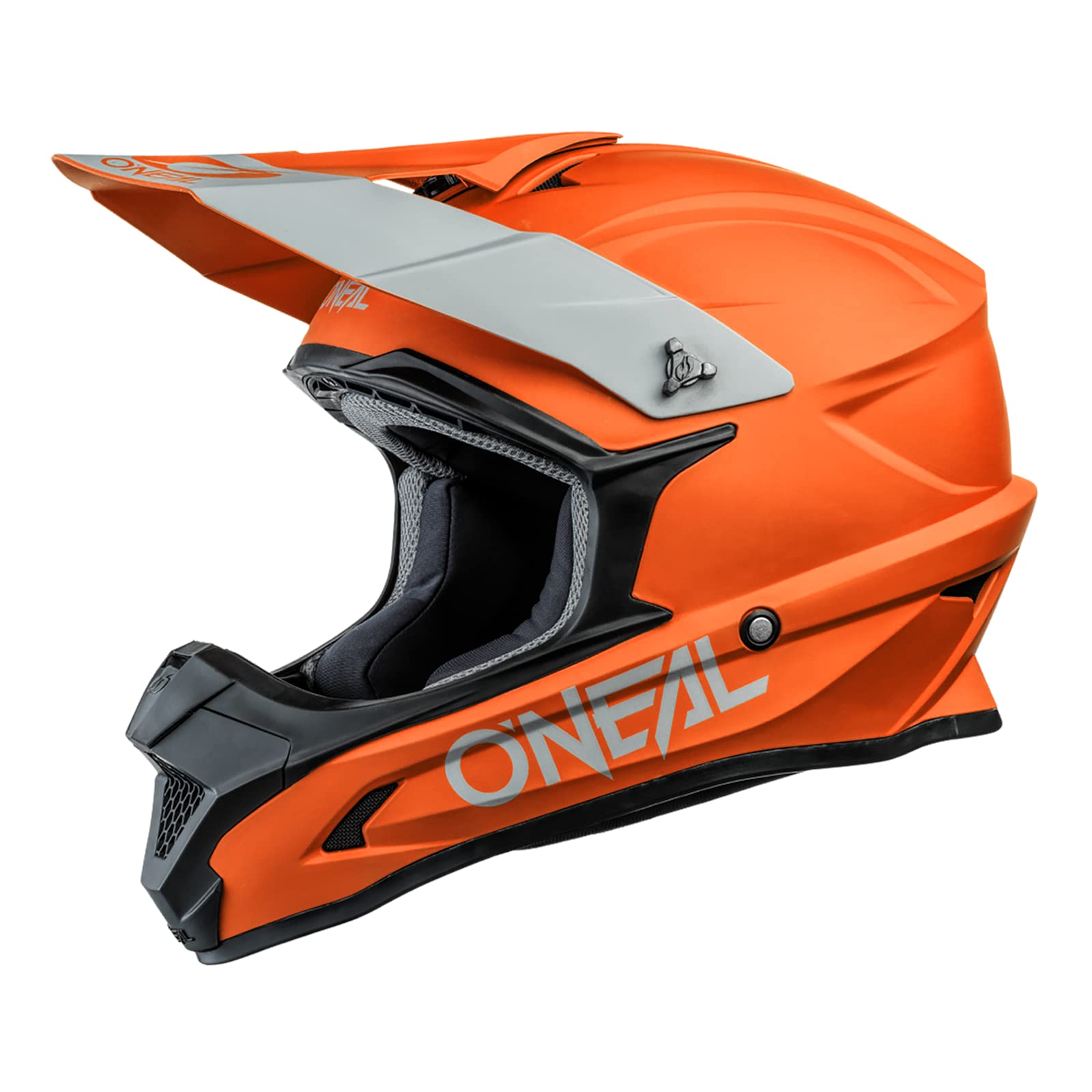 O'NEAL | Motocross-Helm | MX Enduro Motorrad | ABS-Schale, , Lüftungsöffnungen für optimale Belüftung und Kühlung | 1SRS Helmet Solid | Erwachsene | Orange | Größe L von O'NEAL