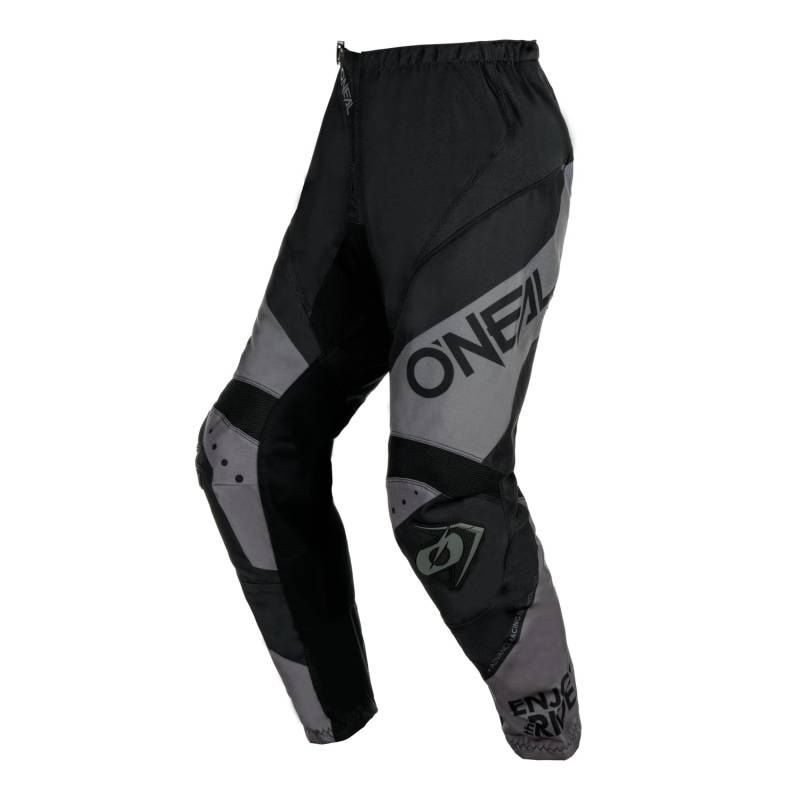 O'NEAL | Motocross-Hose | Enduro MX | Maximale Bewegungsfreiheit, Leichtes, Atmungsaktives und langlebiges Design | Pants Element Racewear V.24 | Erwachsene | Schwarz Grau | Größe 46 von O'NEAL