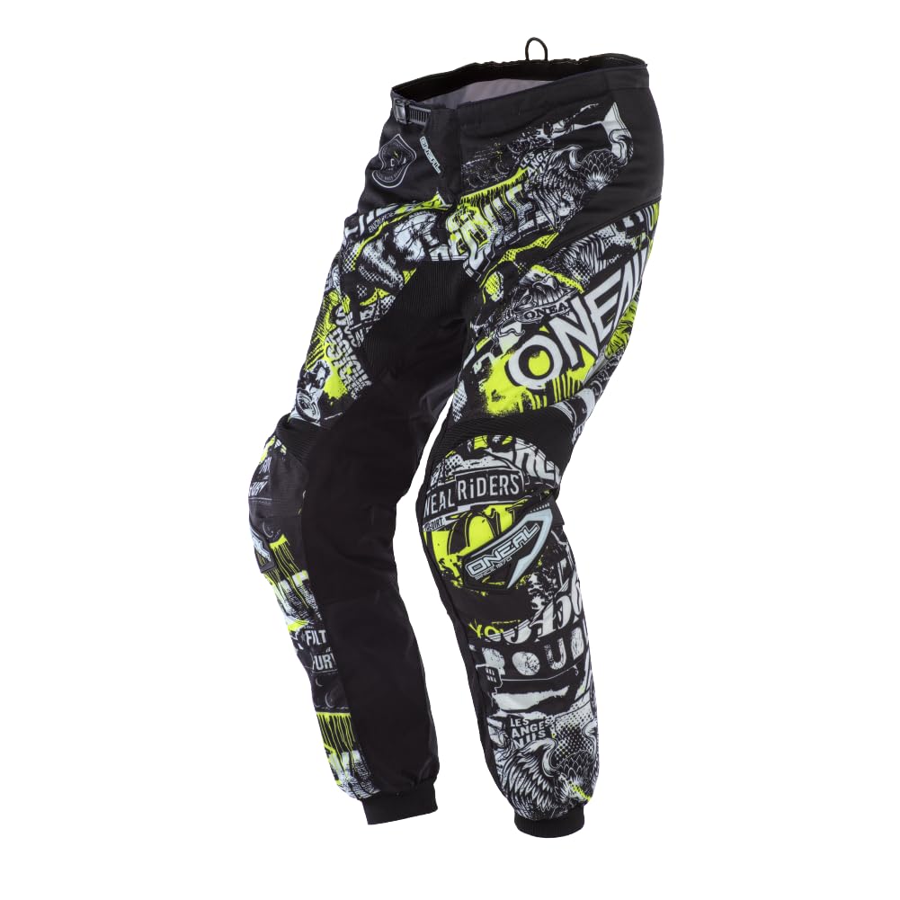 O'NEAL | Motocross-Hose | Enduro MX | Stretch-Einsätze, Vollständig gefüttert, Schutzpolster aus Gummi für zusätzlichen Schutz | Pants Element Attack | Erwachsene | Schwarz Neon Gelb | Größe 28/44 O'NEAL | Motocross-Hose | Enduro MX | Stretch-Einsätze, Vollständig gefüttert, Schutzpolster aus Gummi für zusätzlichen Schutz | Pants Element Attack | Erwachsene | Schwarz Neon Gelb | Größe 28/44 von O'NEAL