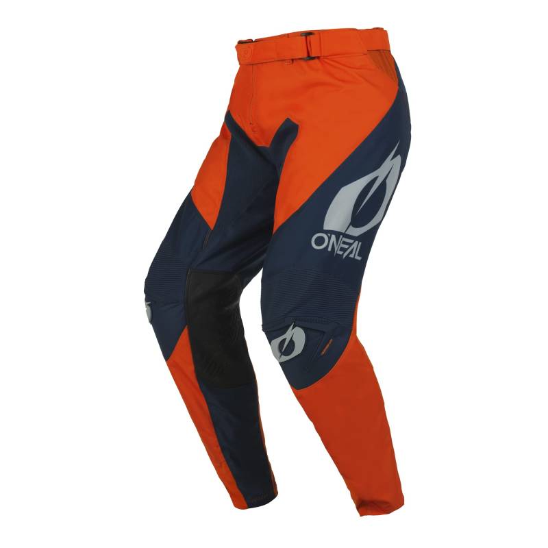 O'NEAL | Motocross-Hose | Enduro Motorrad | Strapazierfähige Denierstoffe, Leder-Hitzeschutz an beiden Knie-Innenseiten | Pants Mayhem Hexx V.22 | Erwachsene | Blau Orange | Größe 40 von O'NEAL