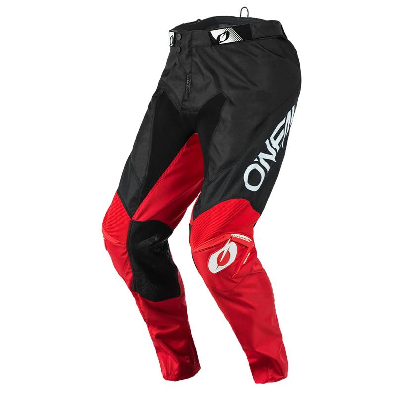 O'NEAL | Motocross-Hose | Enduro Motorrad | Strapazierfähige Denierstoffe, Mit großer Bewegungsfreiheit, Athletische Passform | Pants Mayhem Hexx | Erwachsene | Schwarz Rot | Größe 30/46 von O'NEAL