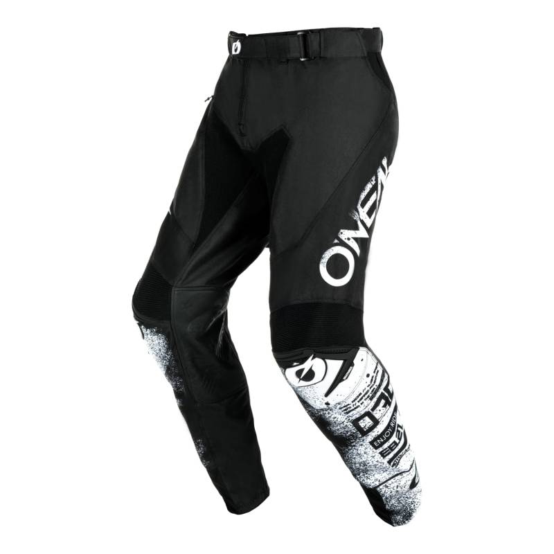 O'NEAL | Motocross-Hose | Enduro Motorrad | Strapazierfähige Denierstoffe, Mit großer Bewegungsfreiheit, Athletische Passform | Pants Mayhem Scarz V.24 | Erwachsene | Schwarz Weiß | Größe 42 von O'NEAL