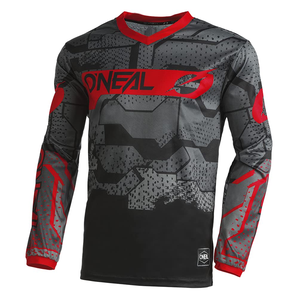 O'NEAL | Motocross-Jersey Langarm | MX Enduro | Gepolsterter Ellbogenschutz, V-Ausschnitt, atmungsaktiv | Element Jersey Camo V.22 | Erwachsene | Rot Schwarz | Größe L O'NEAL | Motocross-Jersey Langarm | MX Enduro | Gepolsterter Ellbogenschutz, V-Ausschnitt, atmungsaktiv | Element Jersey Camo V.22 | Erwachsene | Rot Schwarz | Größe L von O'NEAL
