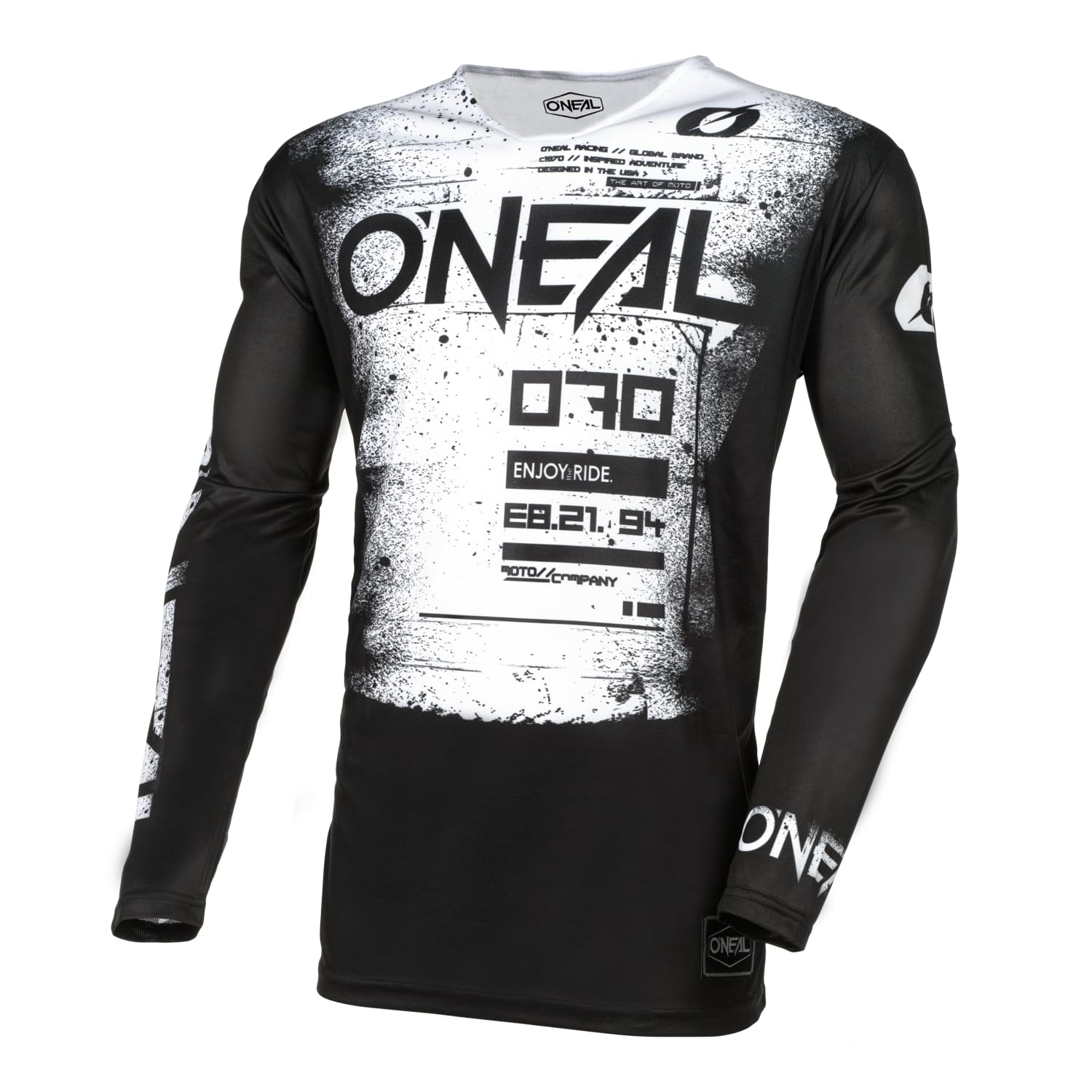 O'NEAL | Motocross-Shirt Langarm | MX MTB Mountainbike | Leichtes Material, ergonomischer Slim Fit Schnitt für perfekte Passform | Mayhem Jersey Scarz V.24 | Erwachsene | Schwarz Weiß | Größe XXL O'NEAL | Motocross-Shirt Langarm | MX MTB Mountainbike | Leichtes Material, ergonomischer Slim Fit Schnitt für perfekte Passform | Mayhem Jersey Scarz V.24 | Erwachsene | Schwarz Weiß | Größe XXL von O'NEAL