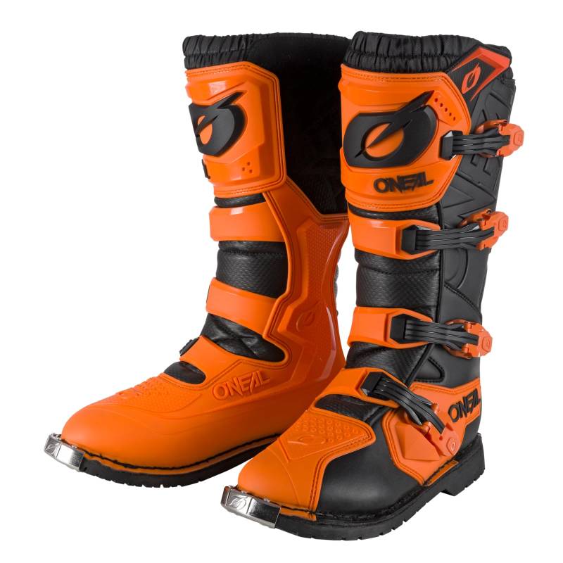 O'NEAL | Motocross-Stiefel | Enduro Motorrad | Komfort durch Air-Mesh-Innenleben, vier Verschlussschnallen, hochwertiges Synthetik-Material | Boots Rider Pro | Erwachsene | Orange | Größe 48 von O'NEAL