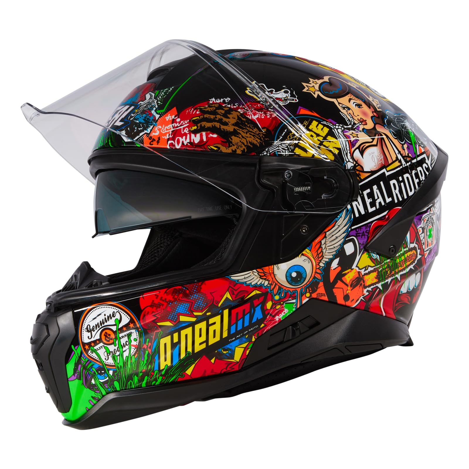 O'NEAL | Motorradhelm | Enduro Adventure Street | ABS-Schale, integrierte Sonnenblende | Challenger Helmet | Erwachsene | Schwarz Grau Rot | Größe XS O'NEAL | Motorradhelm | Enduro Adventure Street | ABS-Schale, integrierte Sonnenblende | Challenger Helmet | Erwachsene | Schwarz Grau Rot | Größe XS von O'NEAL