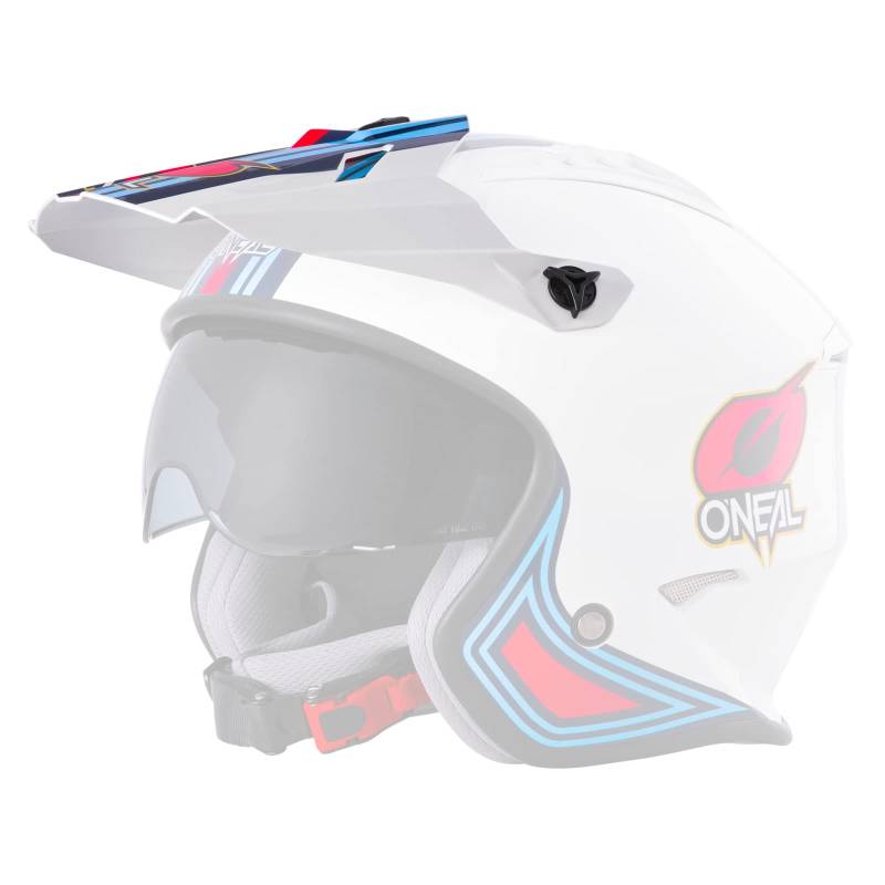 O'NEAL | Motorradhelm | Enduro Motorrad | Ersatzvisor | Volt Helmet MN1 | Erwachsene | Weiß Rot Blau von O'NEAL