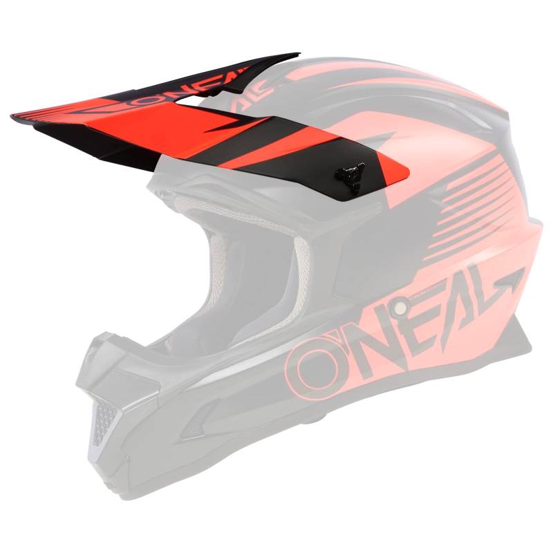 O'NEAL | Motorradhelm-Ersatzteile | Enduro Motocross | Ersatzschirm für den 1SRS Helmet STREAM V.23 | Spare Visor 1SRS Helmet STREAM V.23 | Schwarz Rot | One Size von O'NEAL
